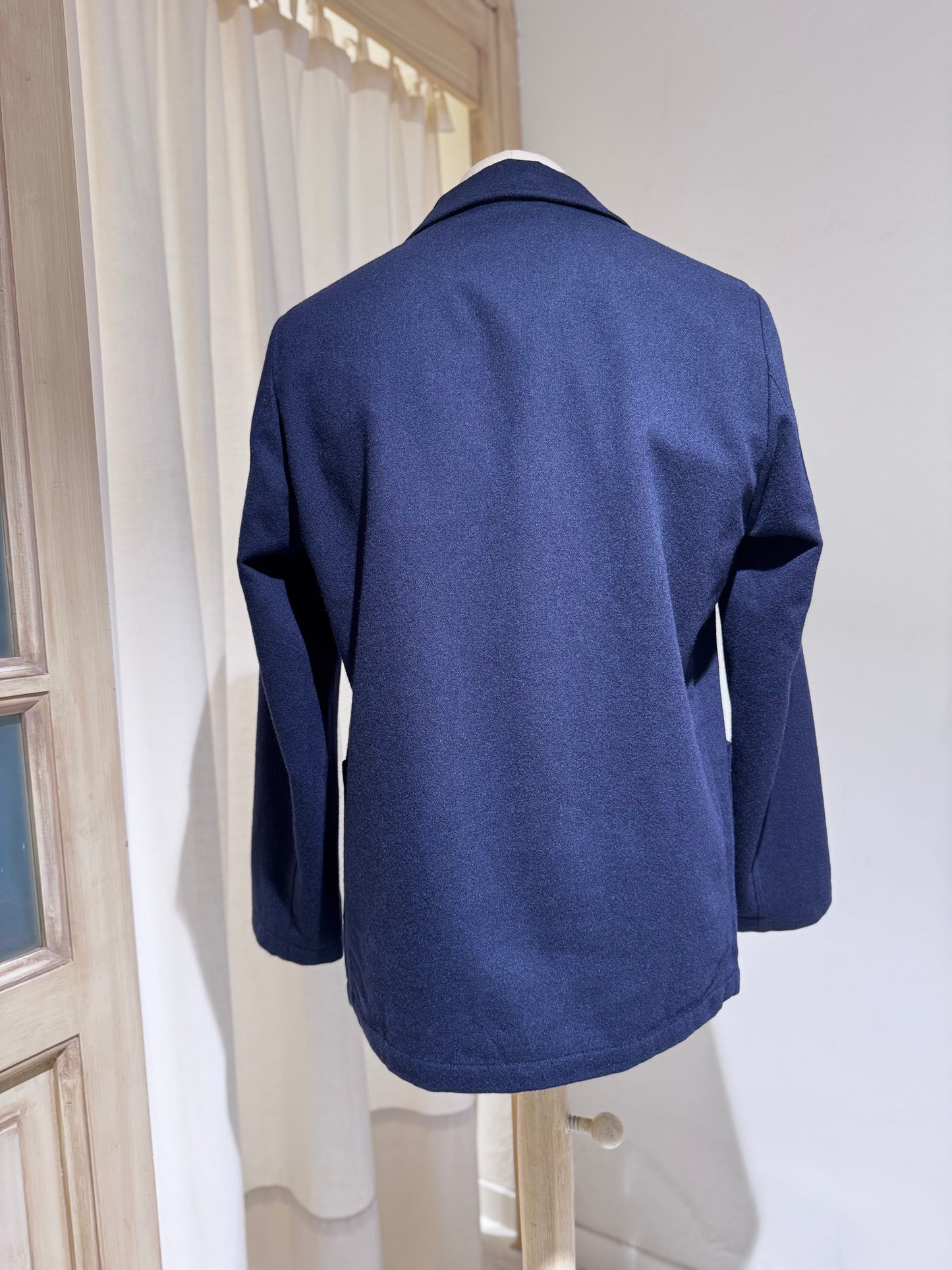 M Soft Recycled Wool Two Button Jacket - UNIVERSAL WORKS - Dark Navy