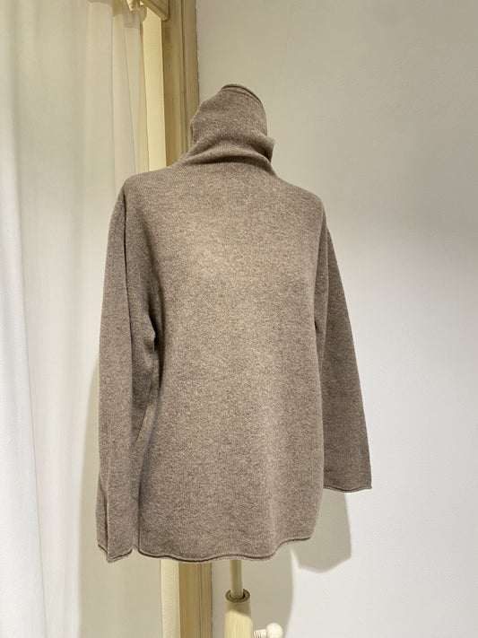 W TURTLE NECK KNIT - PAS DE CALAIS - WARM NUT