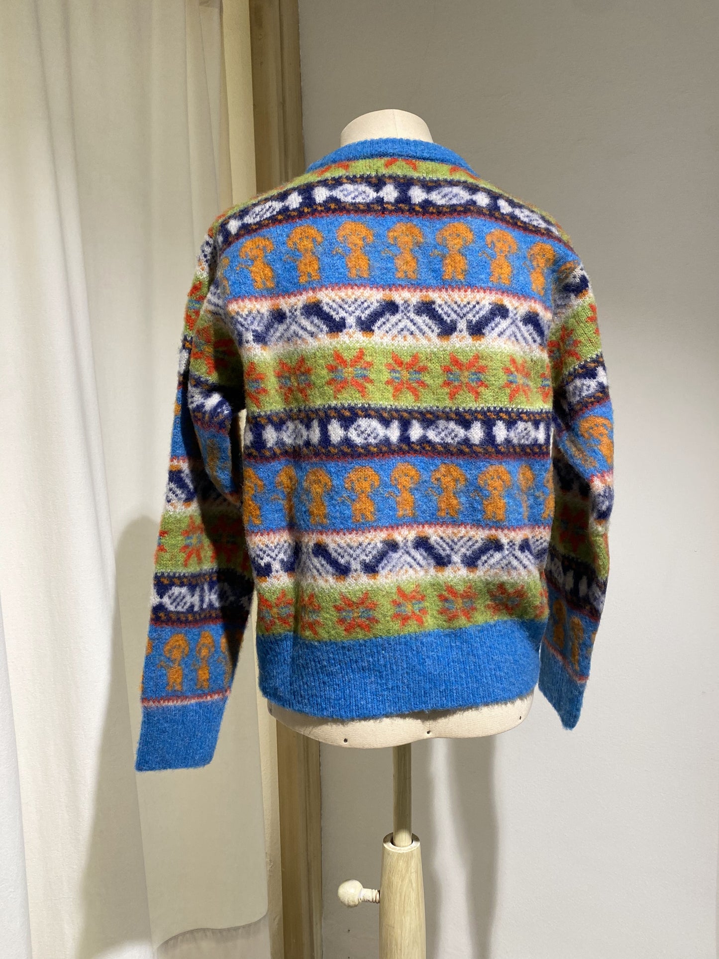 W KNITWEAR - ROUND NECK - HOWLIN - MULTI DOG