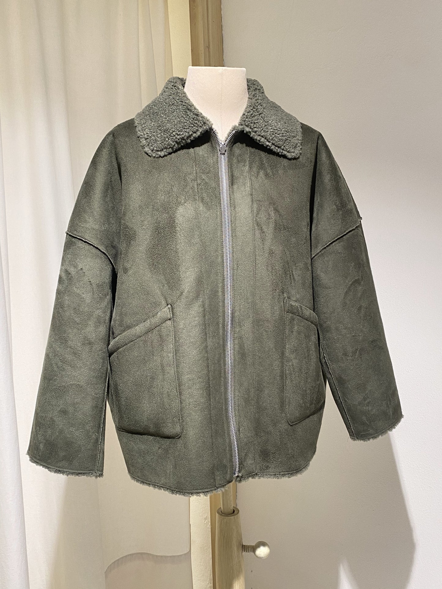 W ETHEL REVERSABLE JACKET - BELLEROSE - MILITARY GREEN