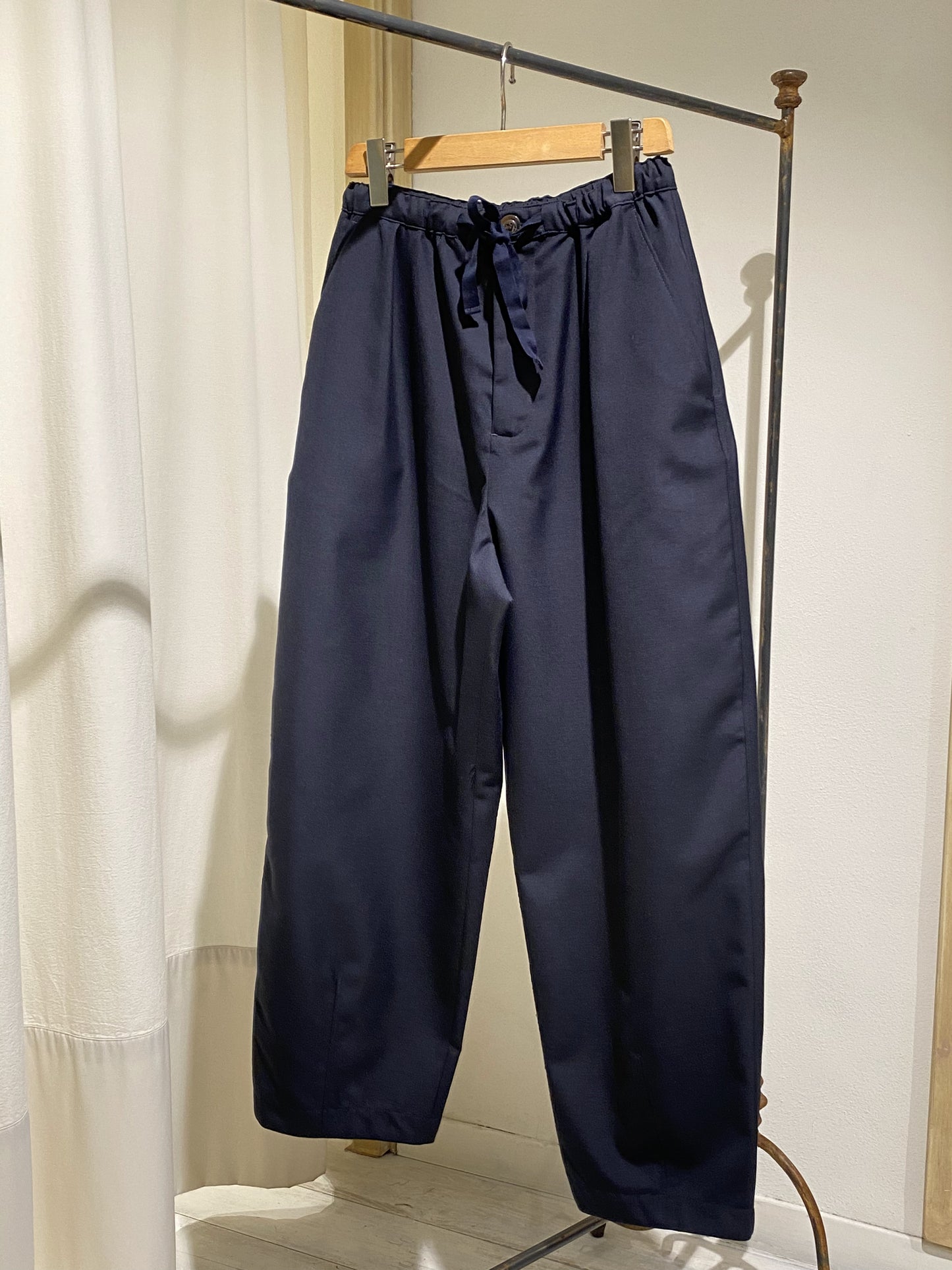 W BALOON PANT - SEOUR - NAVY BLUE