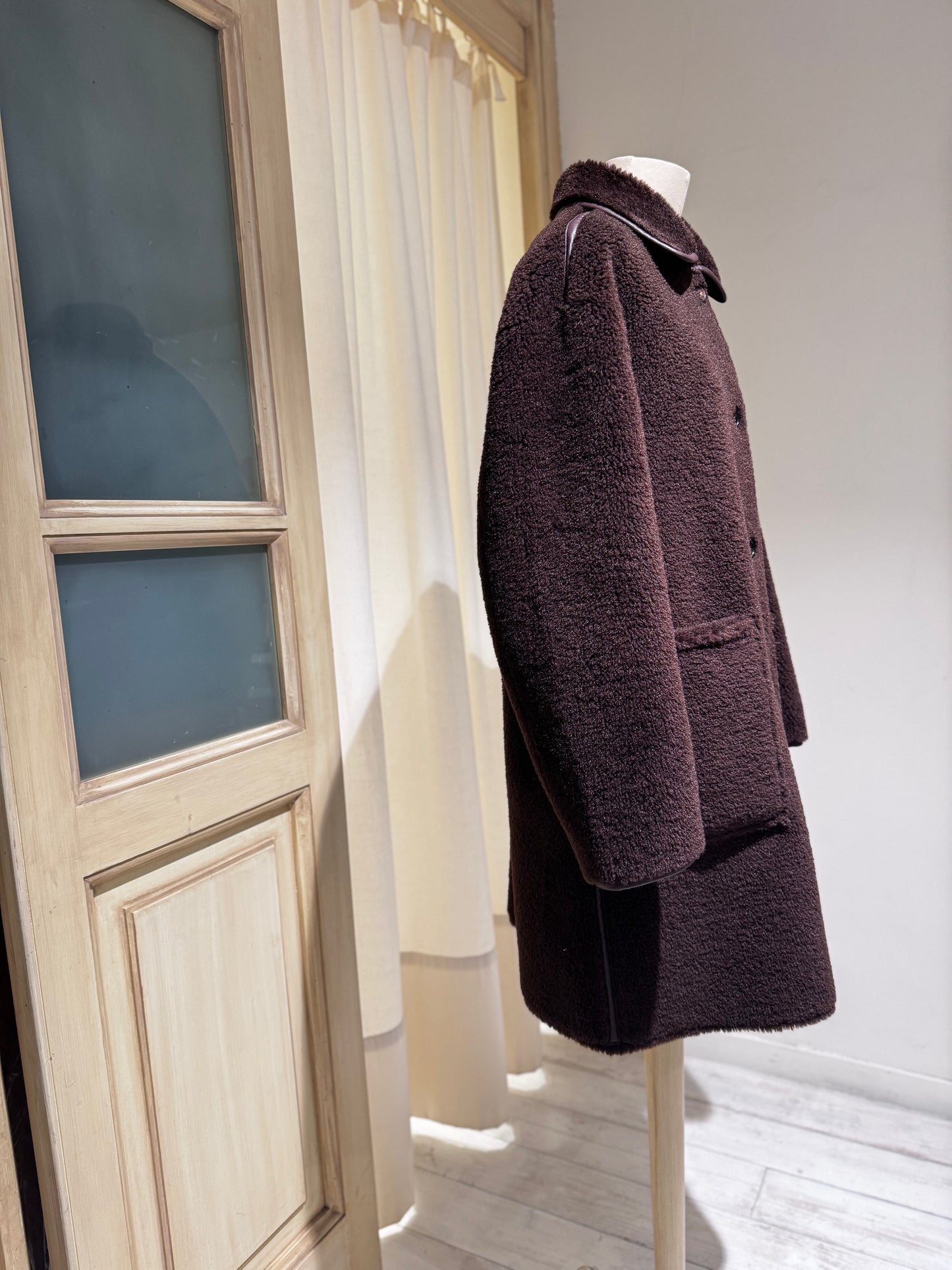 W Easton long coat - BELLEROSE - Chocolate Brown