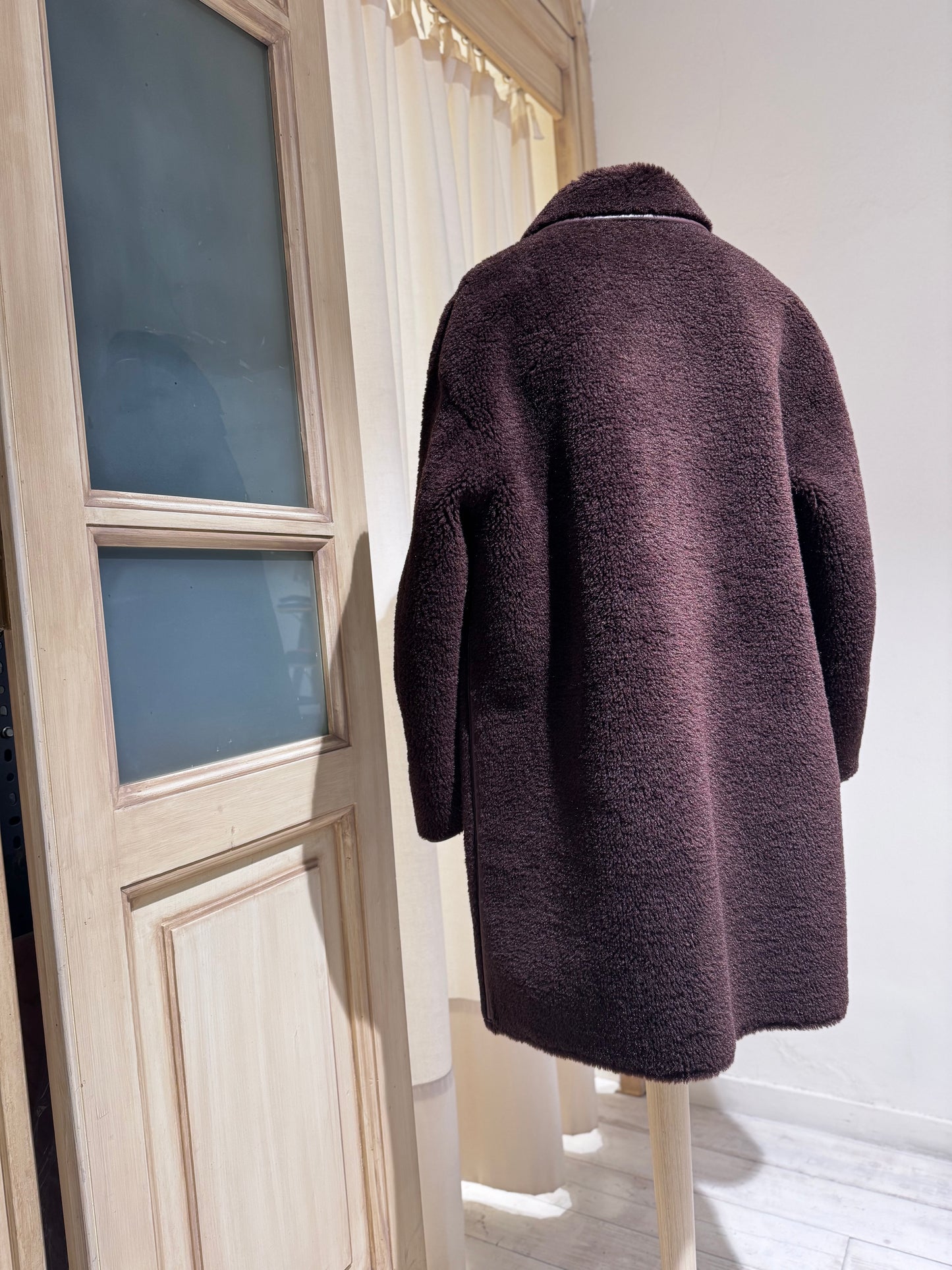 W Easton long coat - BELLEROSE - Chocolate Brown