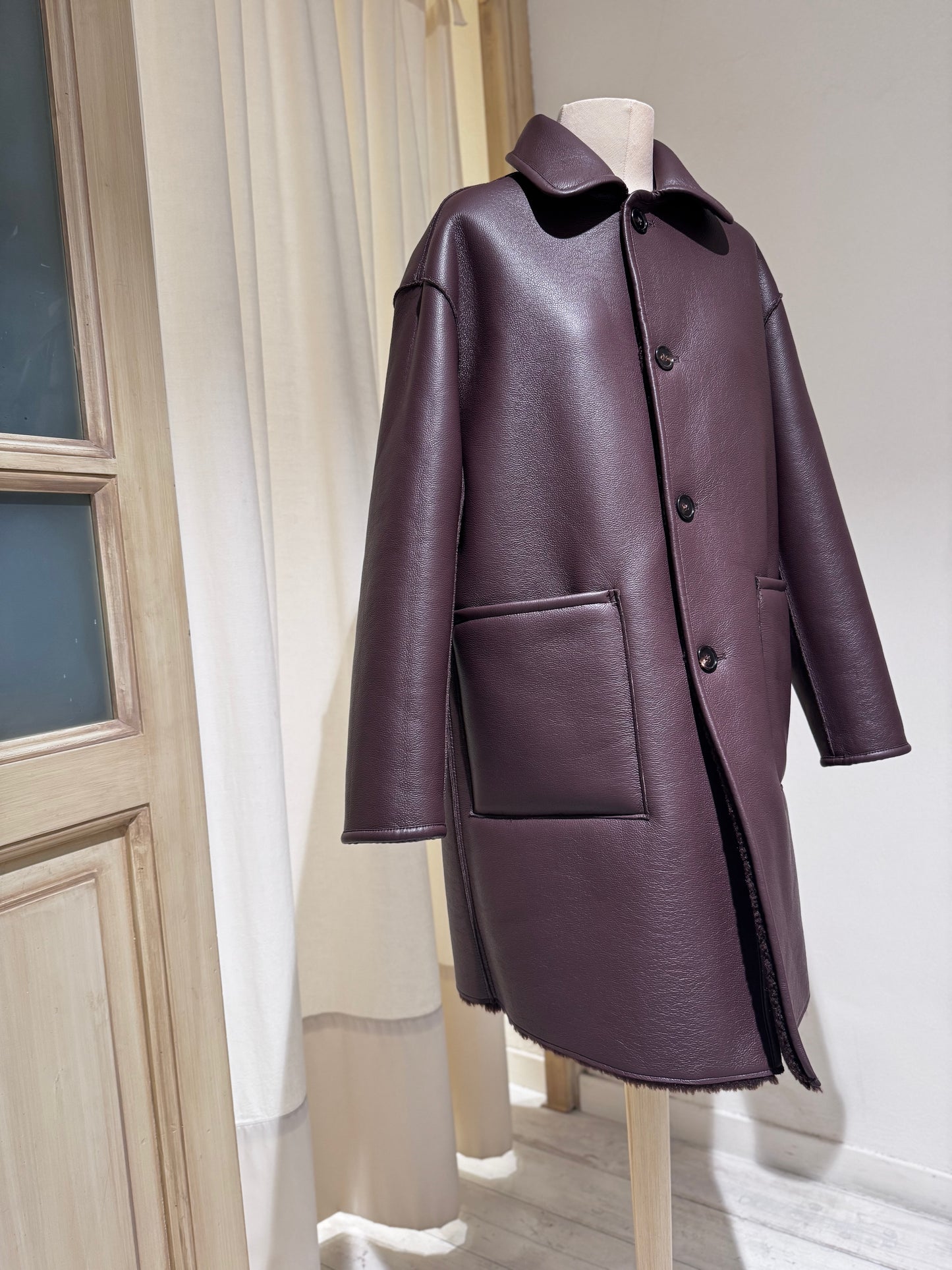 W Easton long coat - BELLEROSE - Chocolate Brown
