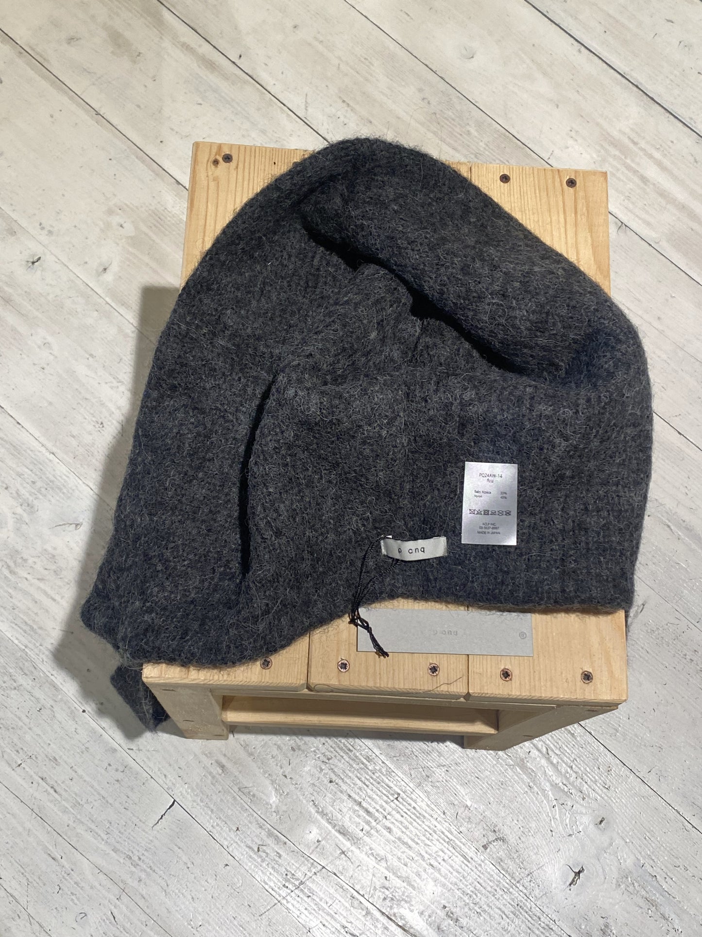 W WOOL FOULARD - PCNQ - DARK GREY