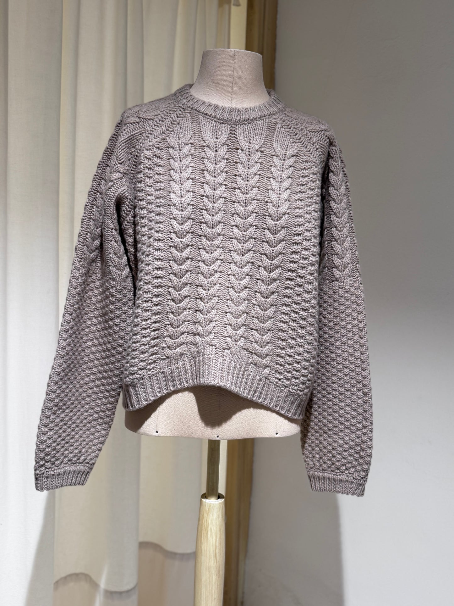 W KNITWEAR AUCKLAND SWEATER - PHIILI - CAPPUCCINO