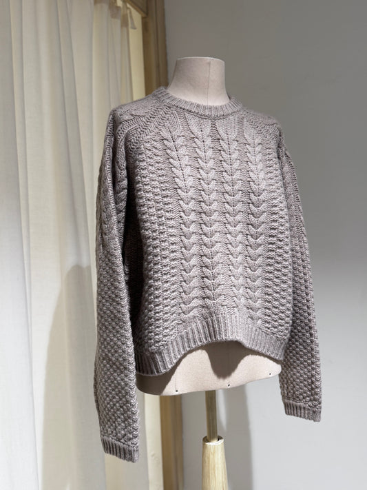 W KNITWEAR AUCKLAND SWEATER - PHIILI - CAPPUCCINO