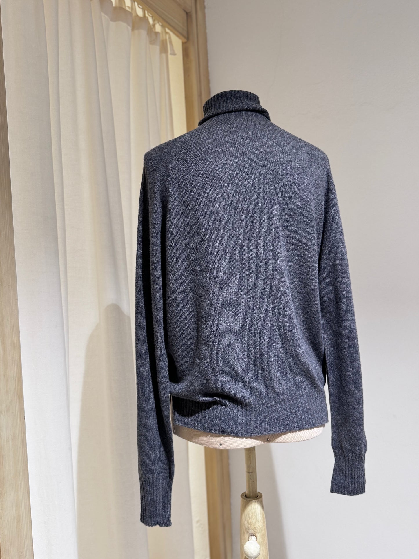 W TURTLE NECK KNIT - MA RY YA - mid grey