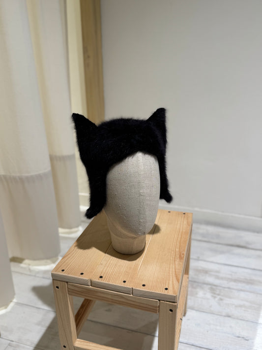 W PUSSYCAT HAT - YESEY - BLACK