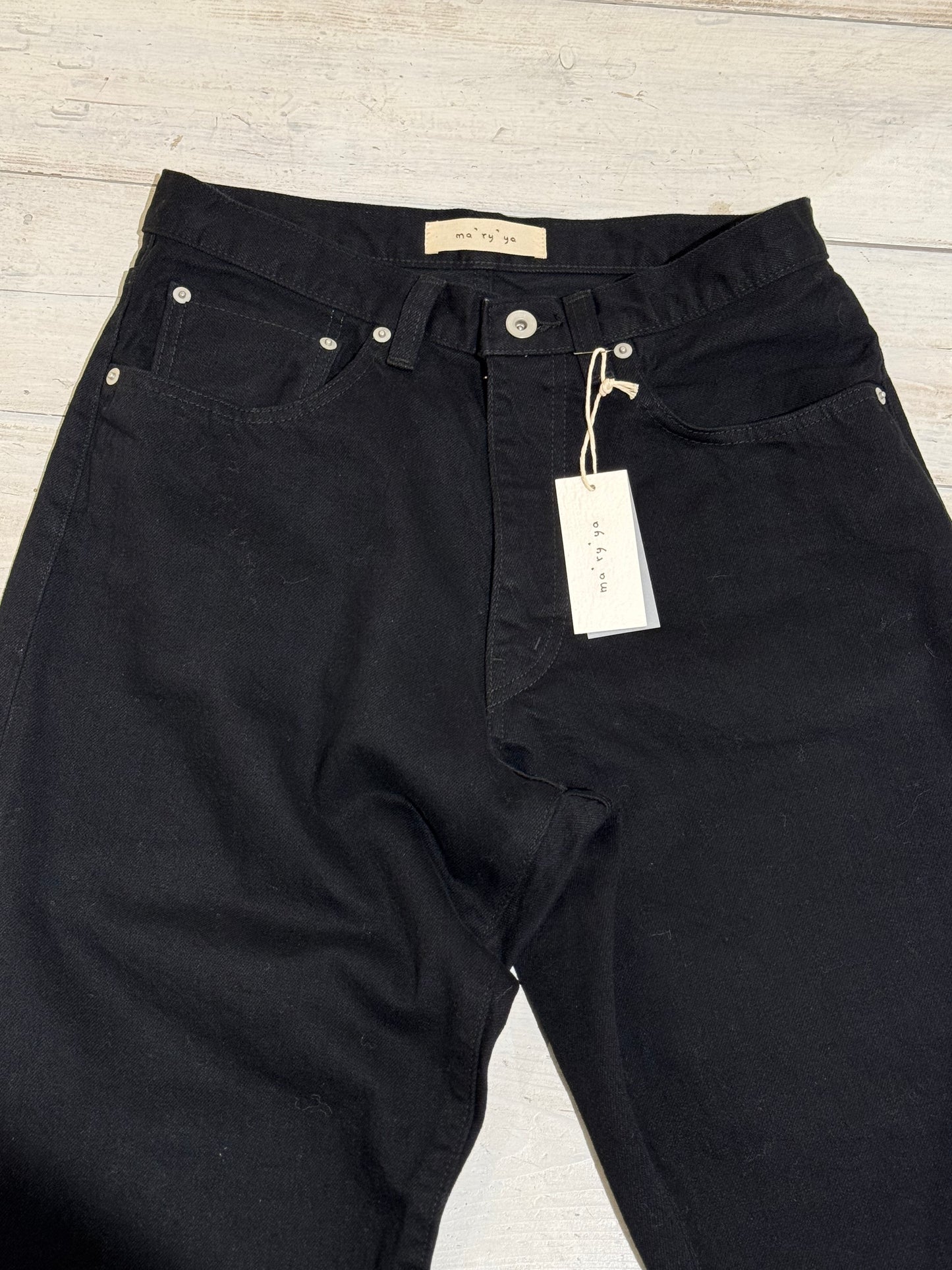 W Japanese Barrel Denim - MA RY YA - Black