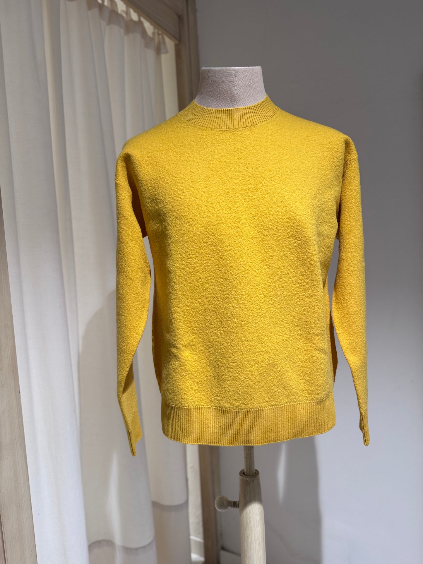M Rom Boiled Wool Crewneck - KNIT - NORSE PROJECTS - YELLOW