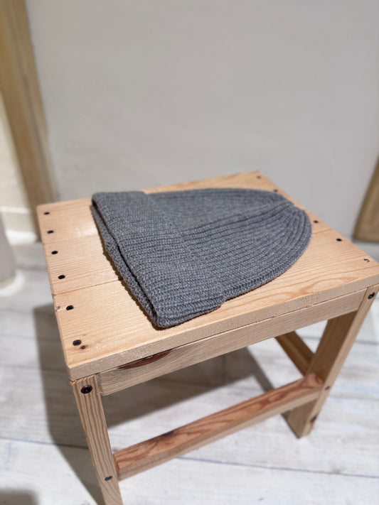 M & W CASHMERE BEANIE - DANIELE FIESOLI - Light Grey
