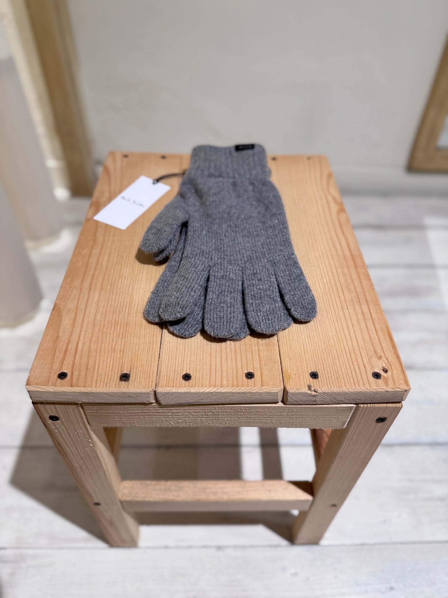 M CASHMERE GLOVE PAUL SMITH - LIGHT GREY