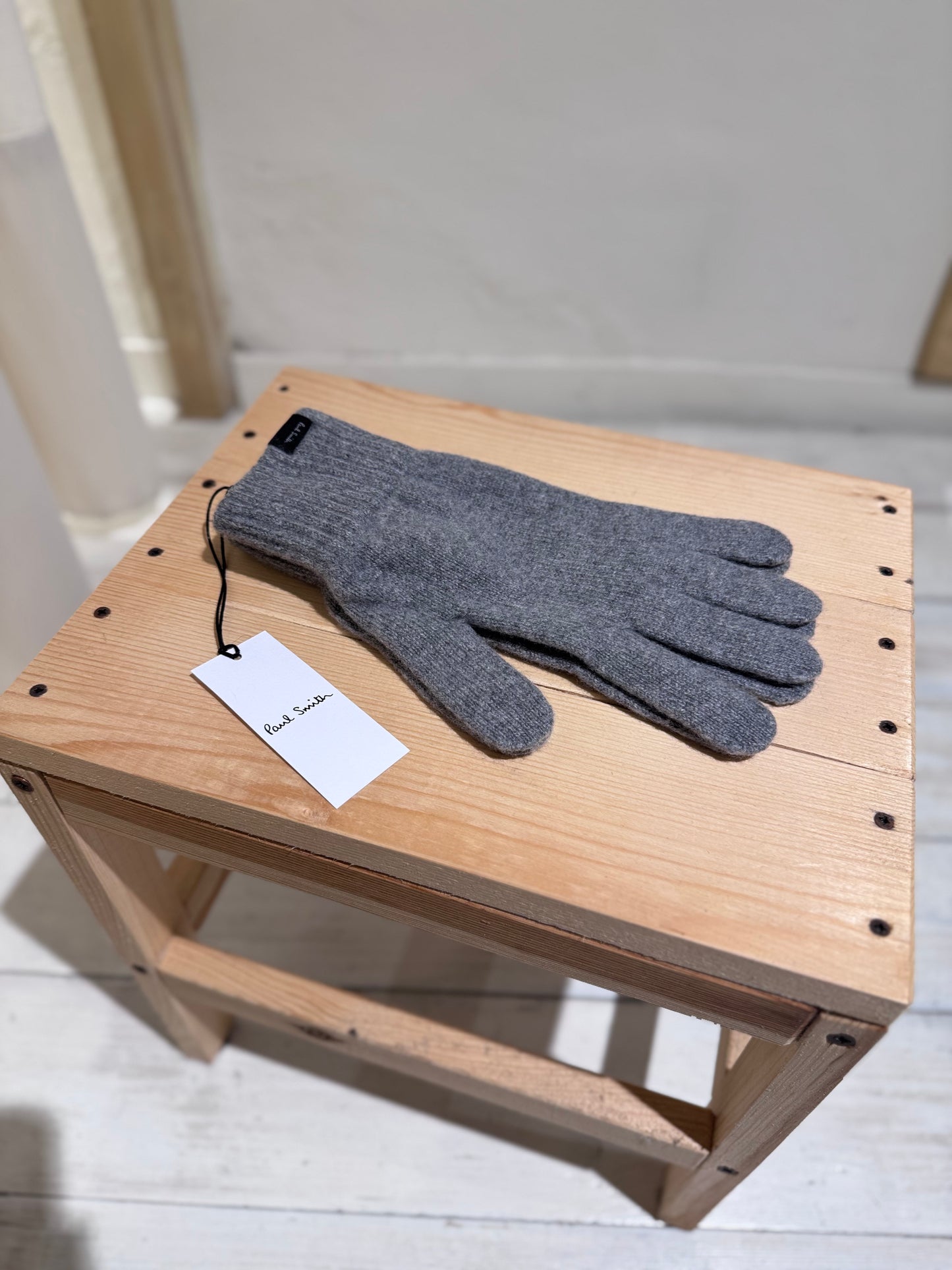 M CASHMERE GLOVE PAUL SMITH - LIGHT GREY