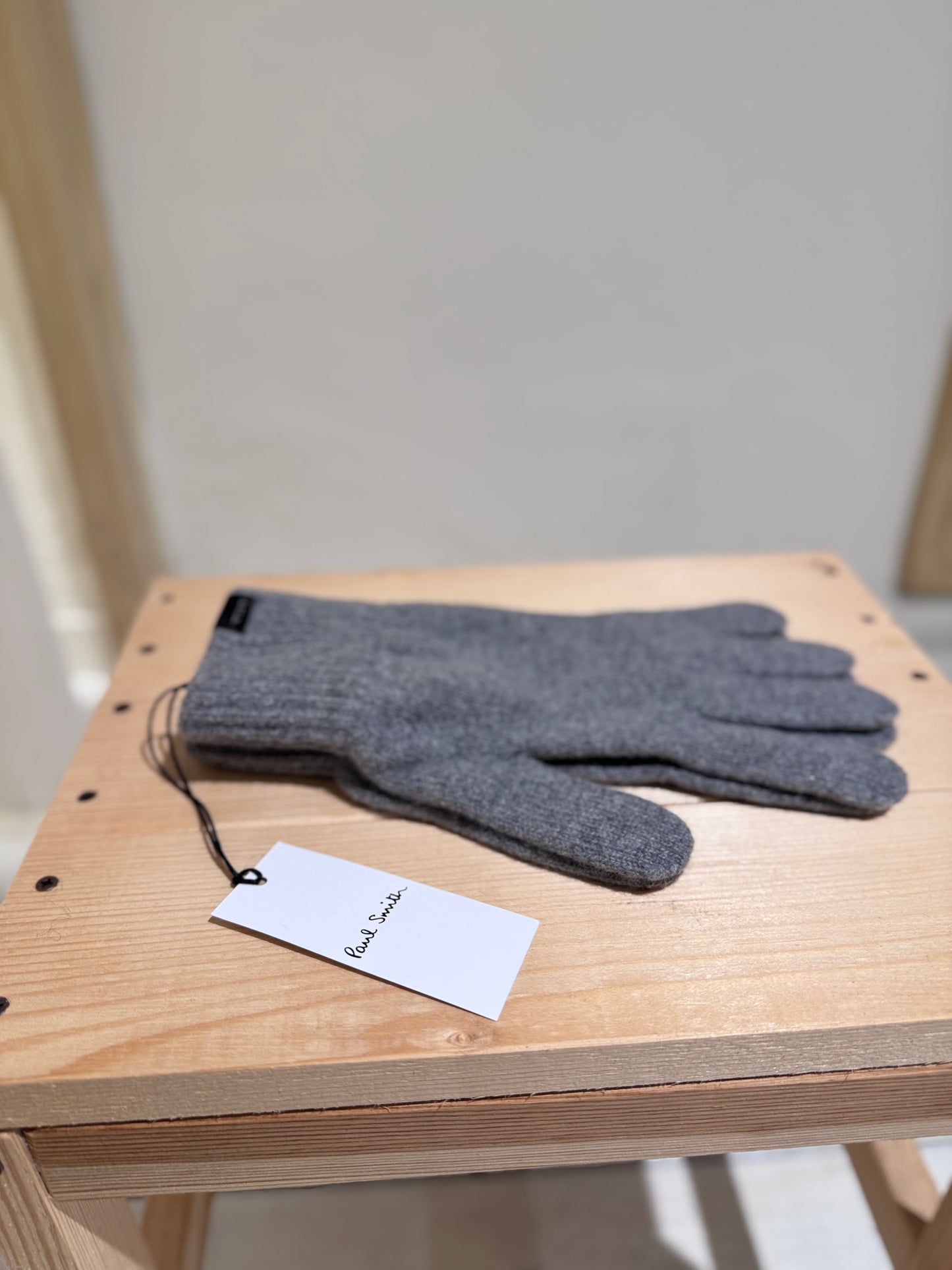 M CASHMERE GLOVE PAUL SMITH - LIGHT GREY