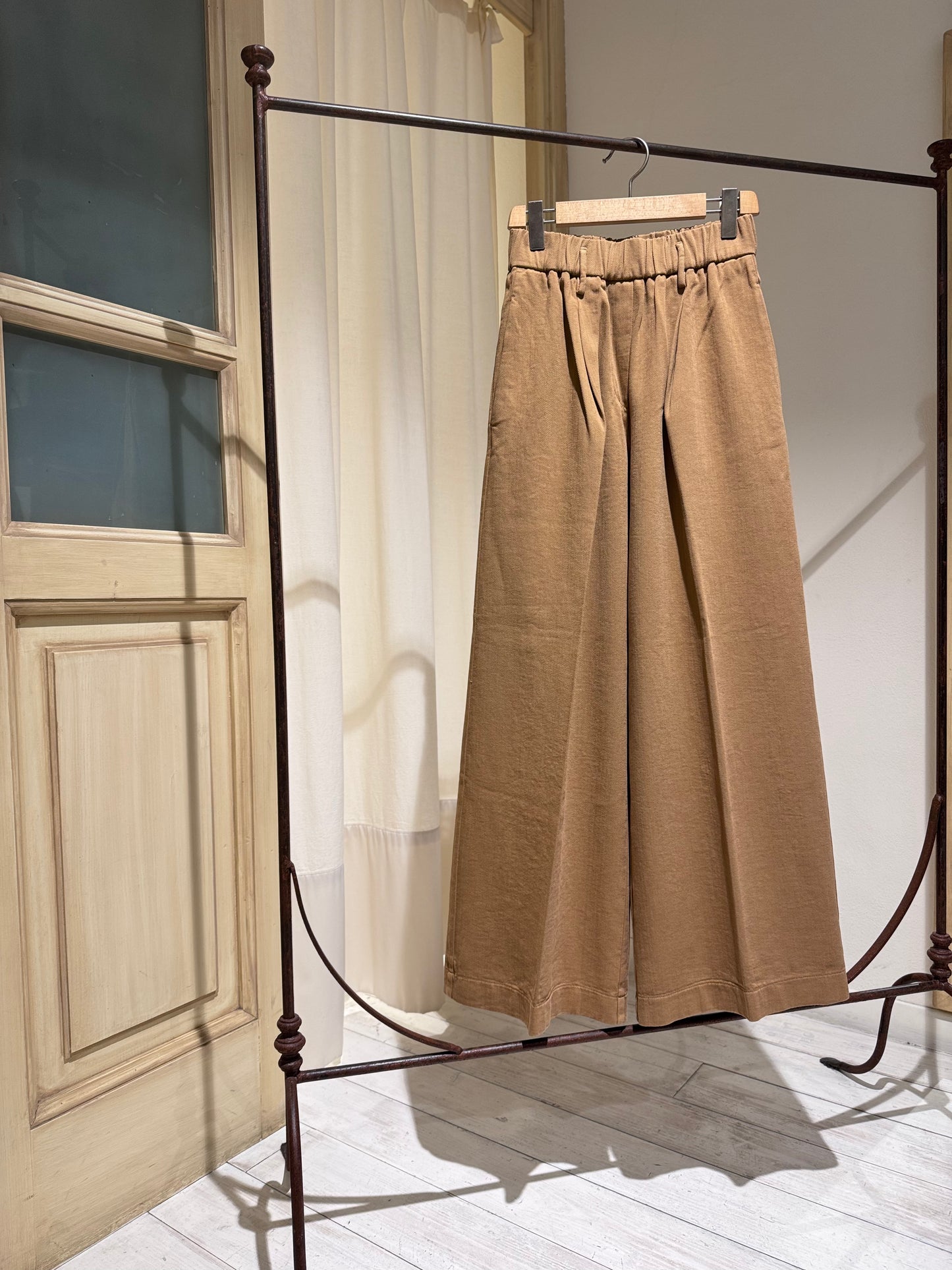 W Pant cotton bull di cotone - FORTE FORTE - Caramello