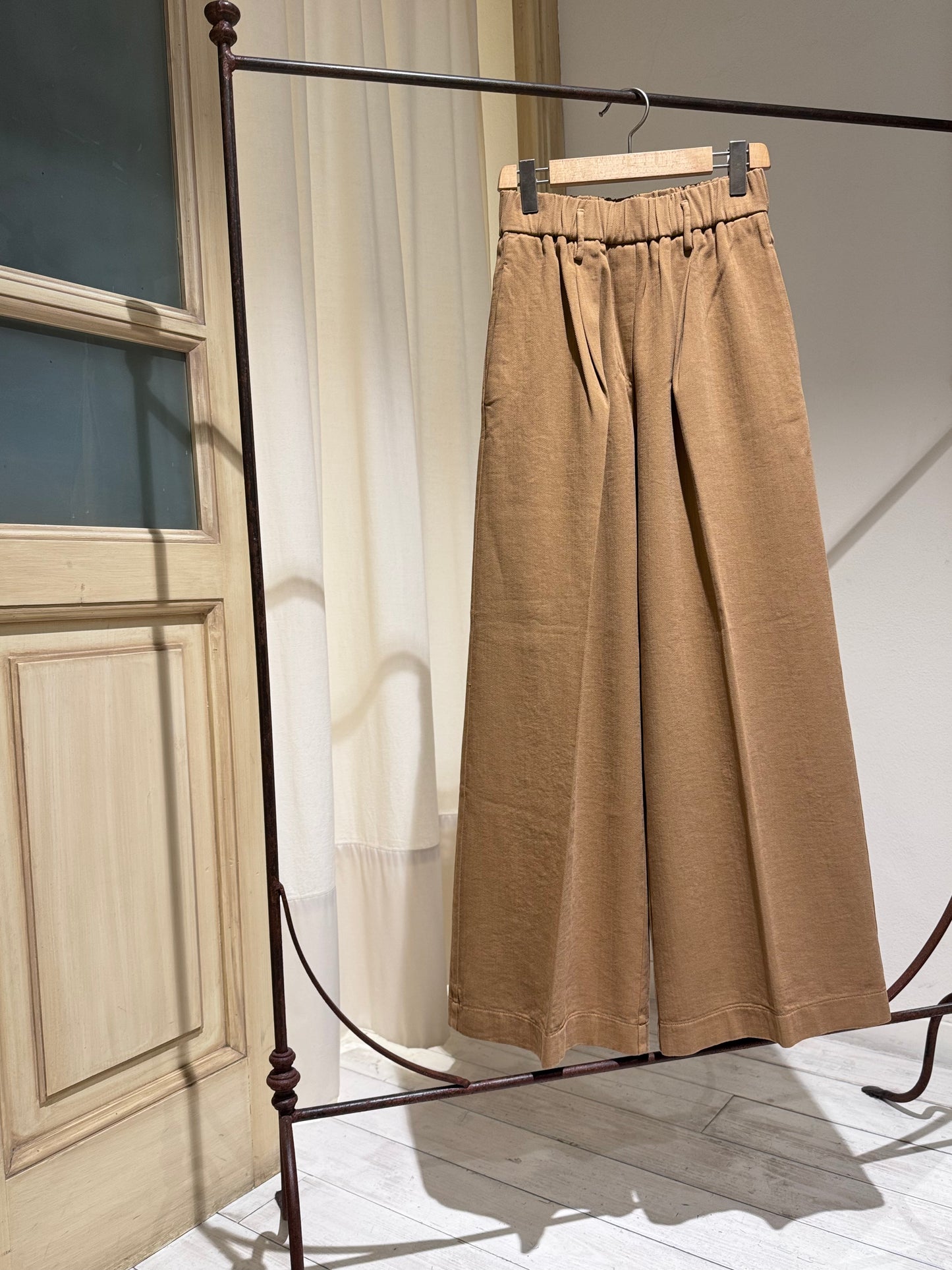 W Pant cotton bull di cotone - FORTE FORTE - Caramello