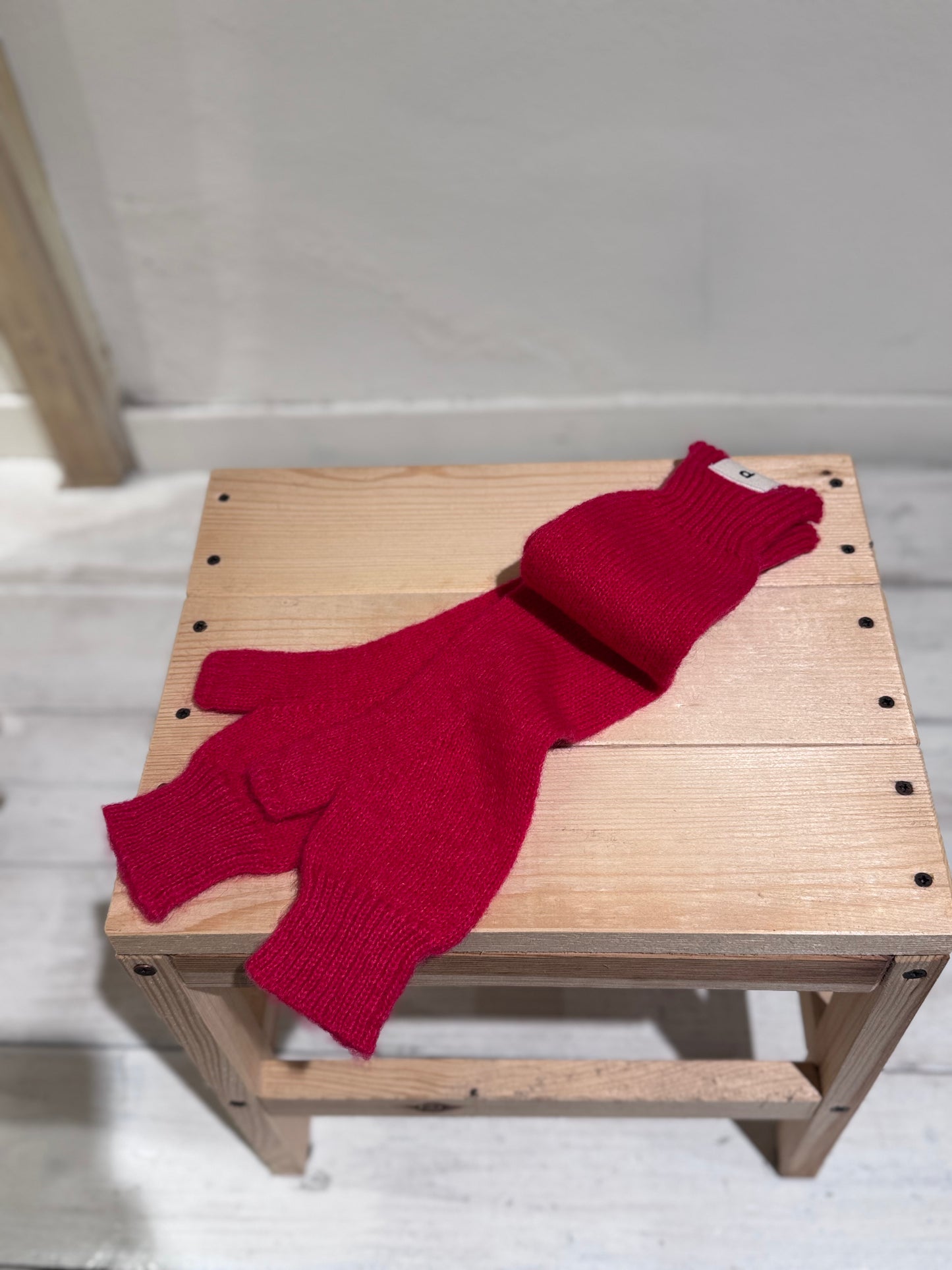 W NO FINGER GLOVES - PCNQ - RED