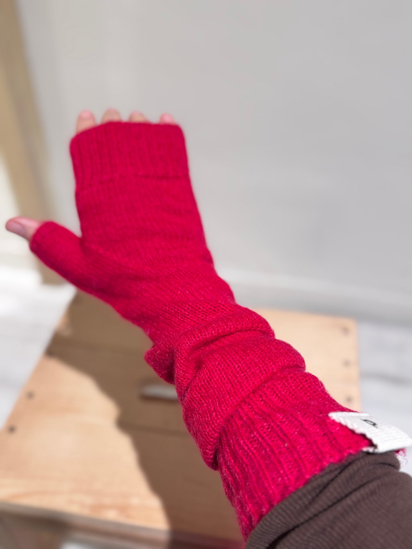 W NO FINGER GLOVES - PCNQ - RED
