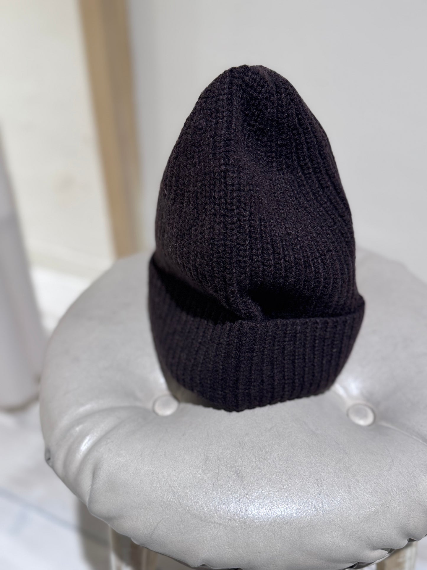 M & W CASHMERE BEANIE - DANIELE FIESOLI - DARK BROWN