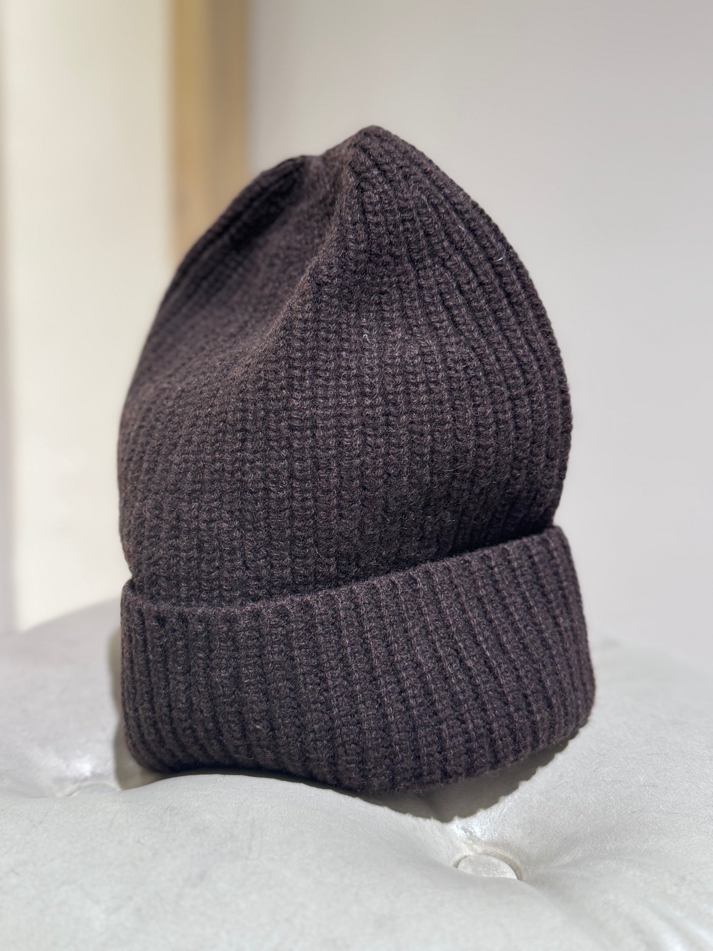 M & W CASHMERE BEANIE - DANIELE FIESOLI - DARK BROWN