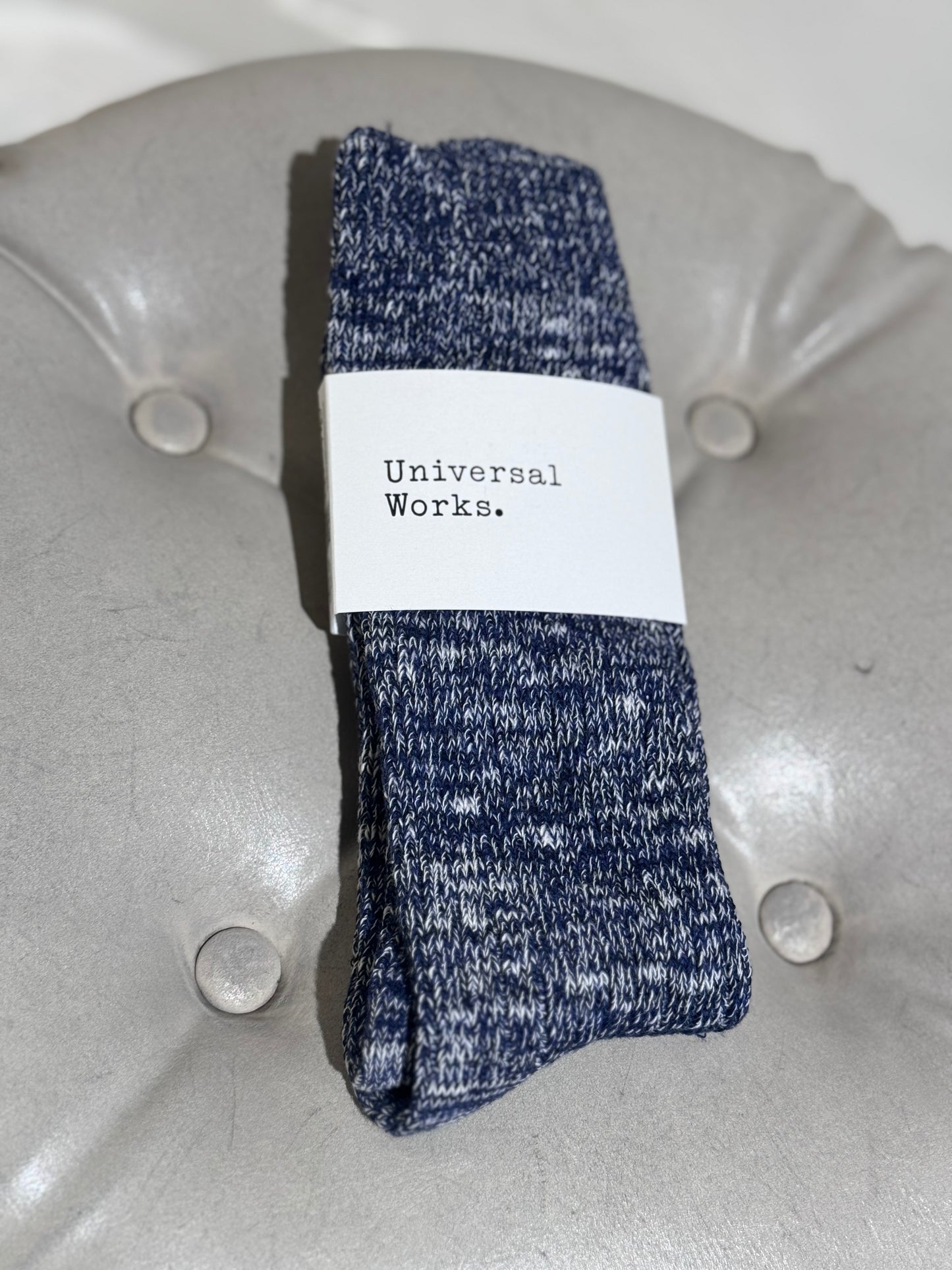 M Slub Knit Slub Sock - UNIVERSAL WORKS -  Navy
