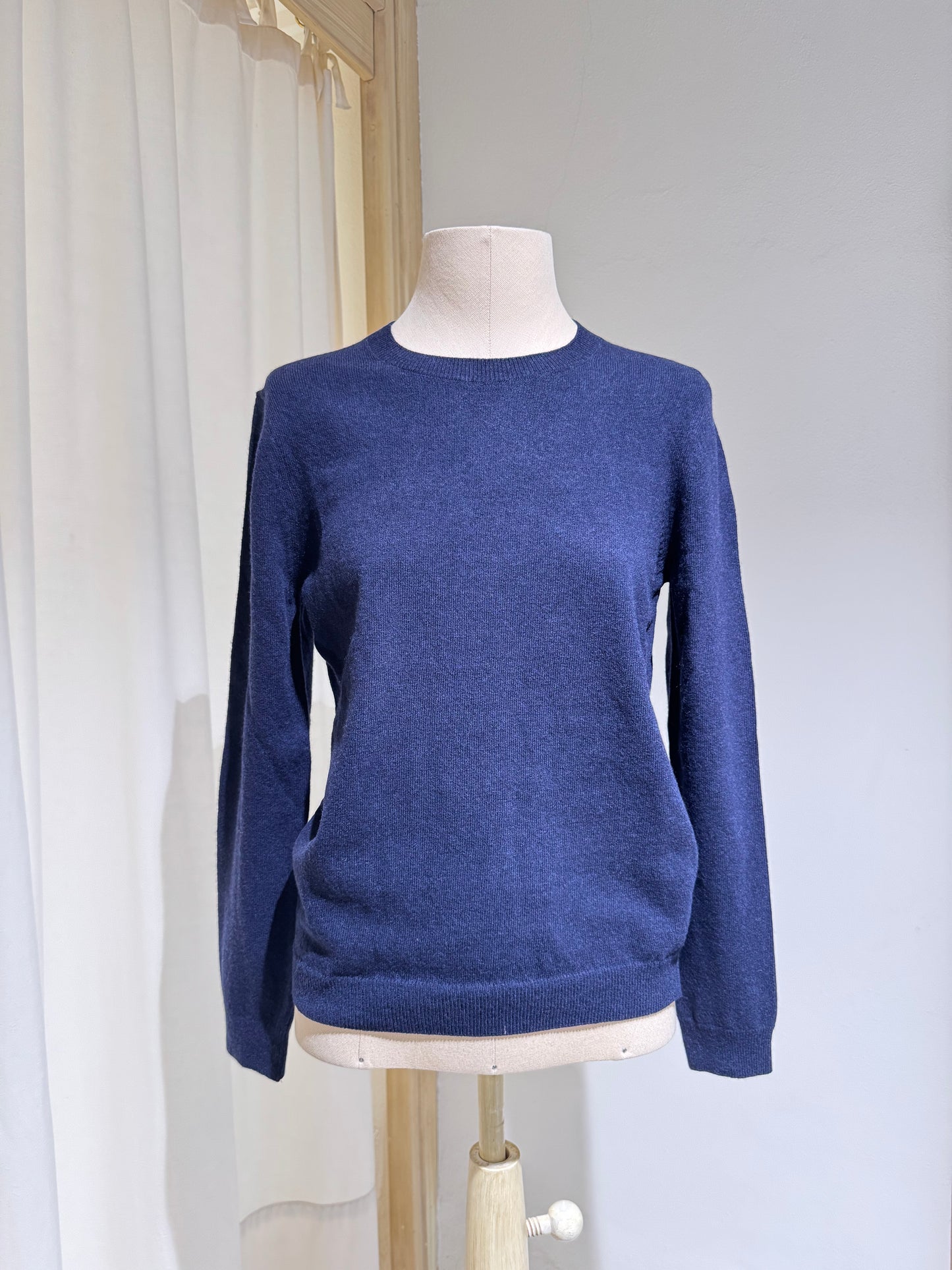 W Women Light Merino Wool Crew - COLORFUL STANDARD -  Navy Blue