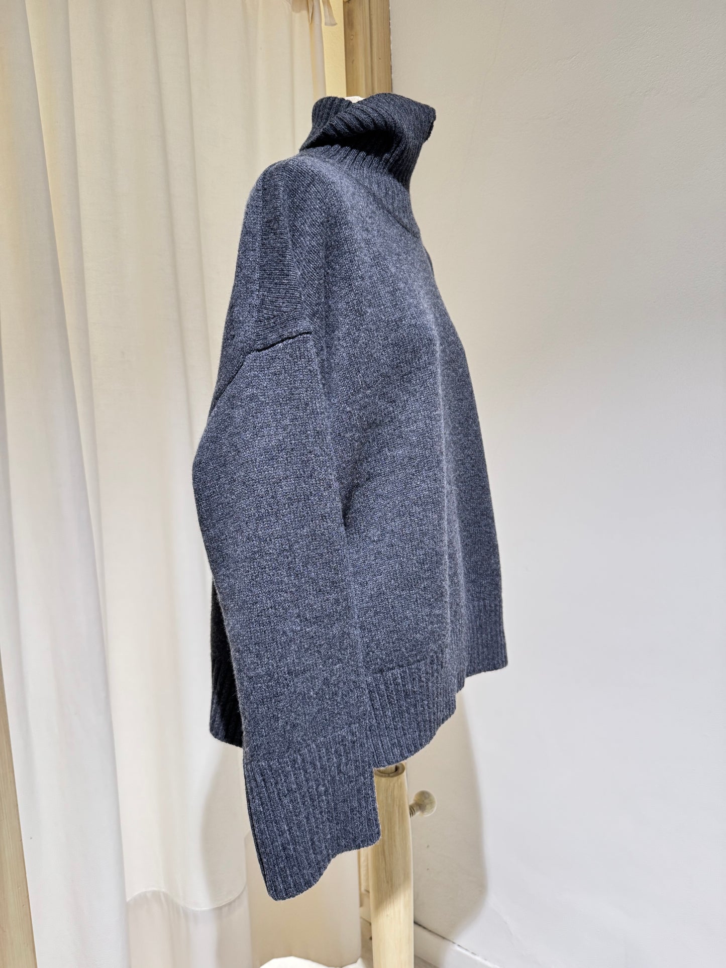 W Maglione dolcevita WILLIAM - SEOUR - Grigio Fumo