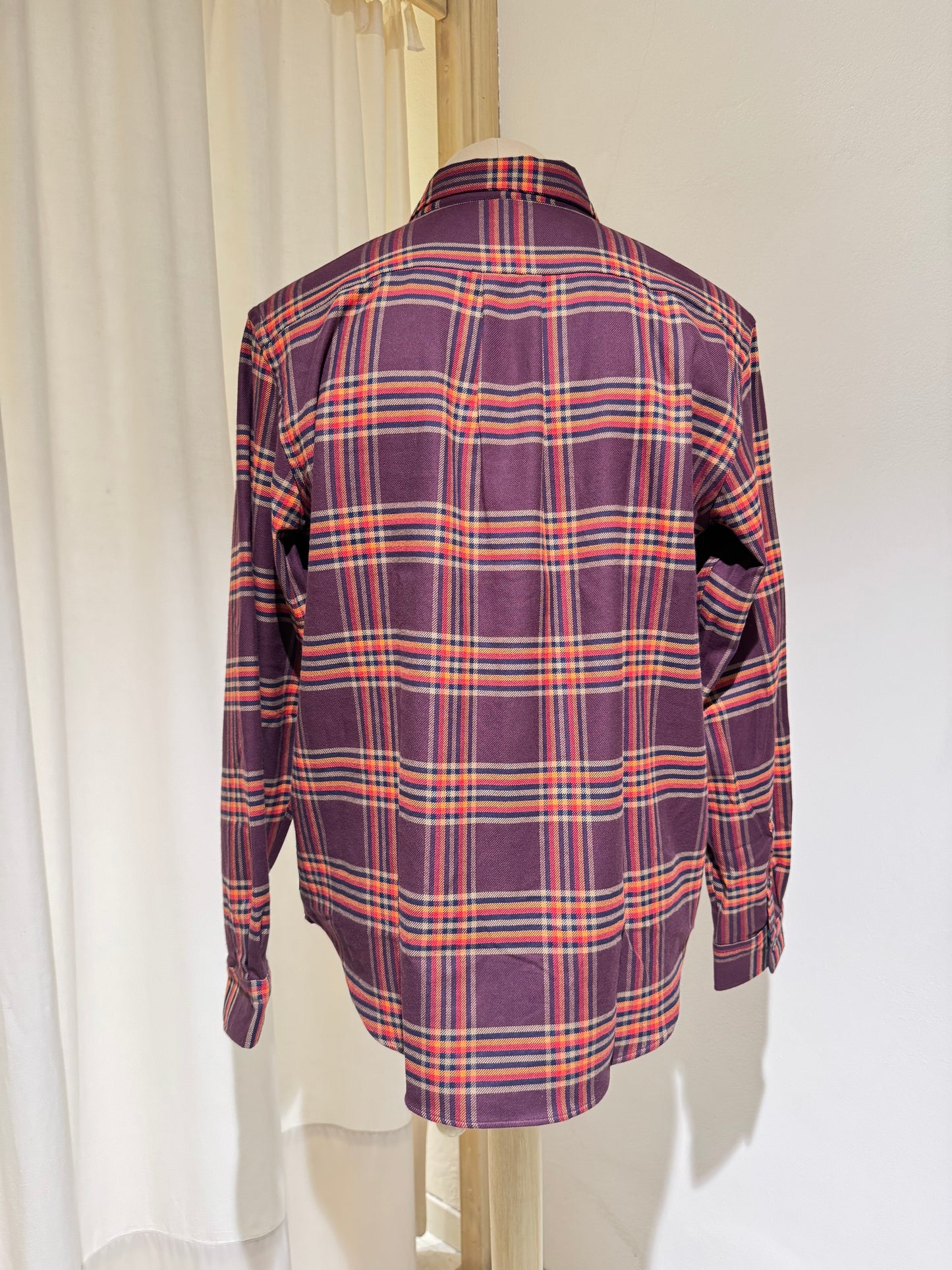 M CHECK SHIRT - PS PAUL SMITH - RUST/PURPLE