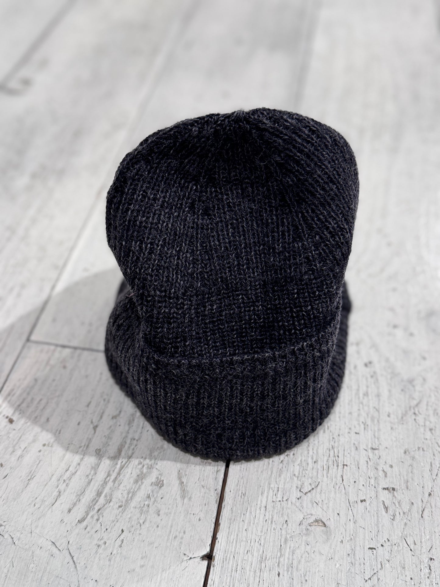 M Wool Cotton Rib Beanie - NORSE PROJECTS - dark grey