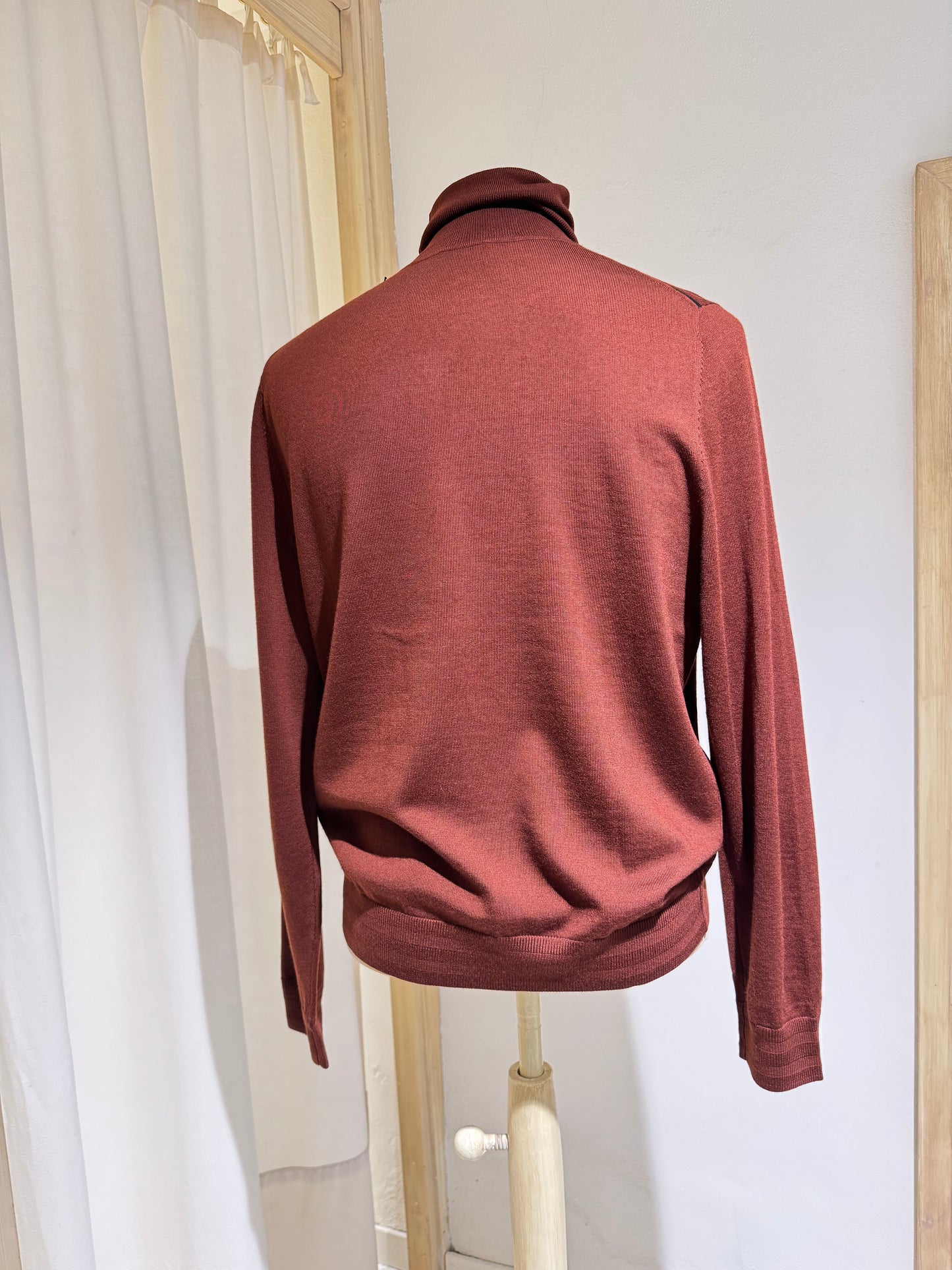 M SWEATER ROLL NECK KNITWEAR - PS PAUL SMITH - RUST