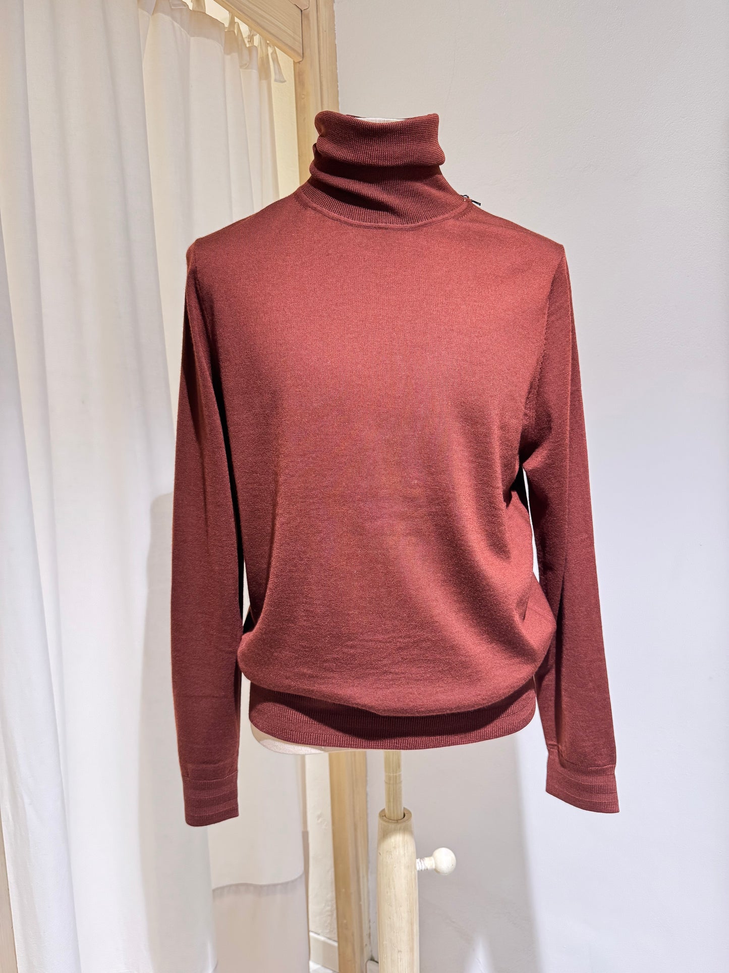 M SWEATER ROLL NECK KNITWEAR - PS PAUL SMITH - RUST