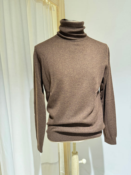 M TURTLE NUCK CASHMERE - DANIELE FIESOLI - BROWN