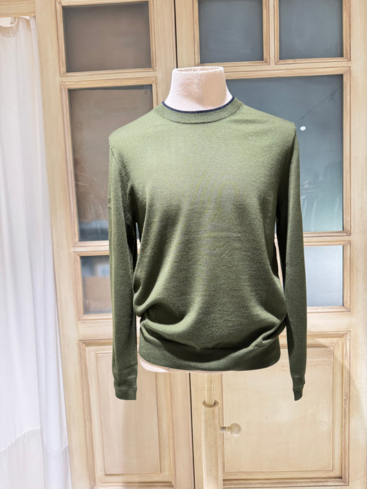 M ROUND NECK - PS PAUL SMITH -  EMERALD GREEN