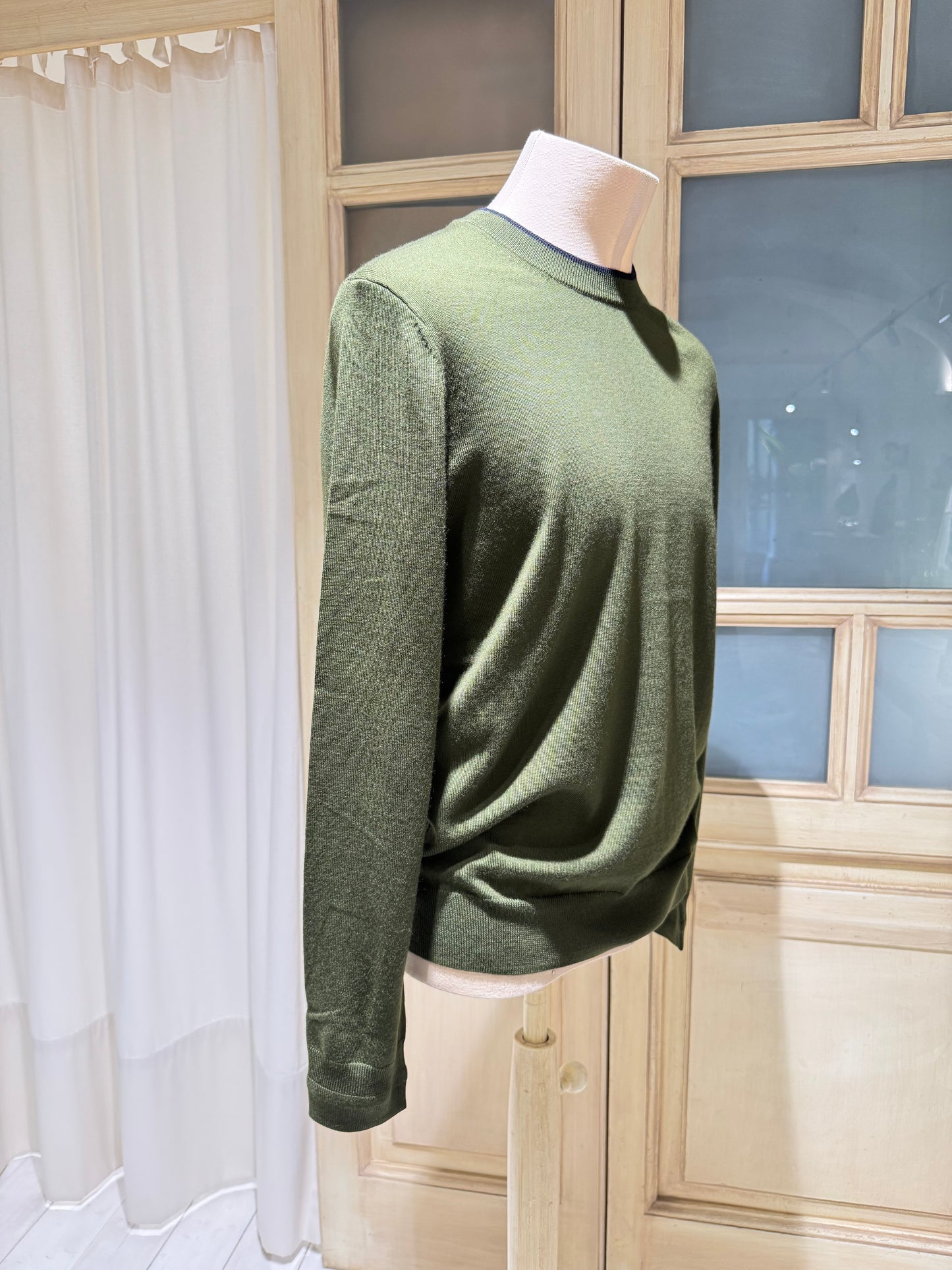 M ROUND NECK - PS PAUL SMITH -  EMERALD GREEN