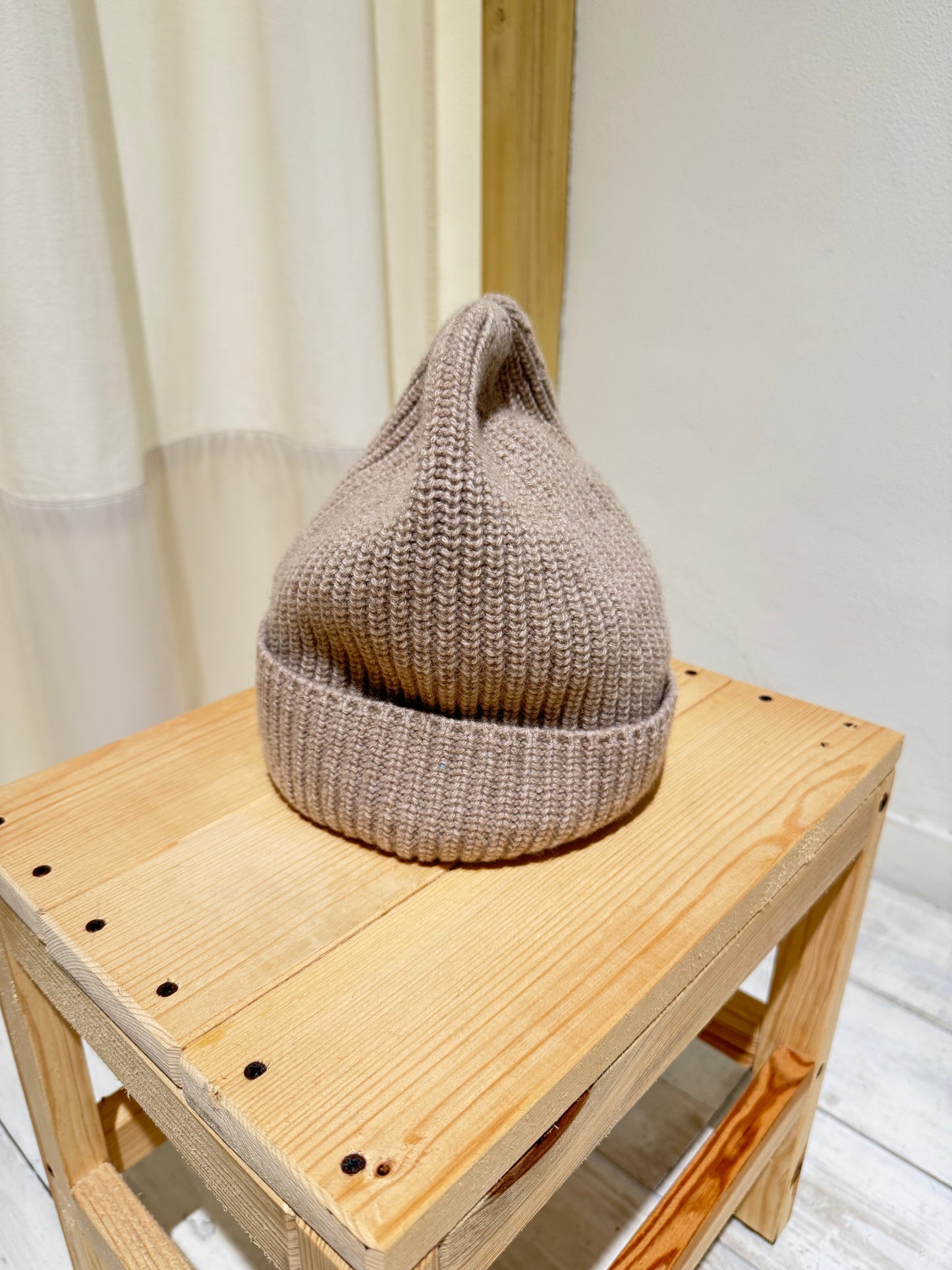 M & W CASHMERE BEANIE - DANIELE FIESOLI - SAND