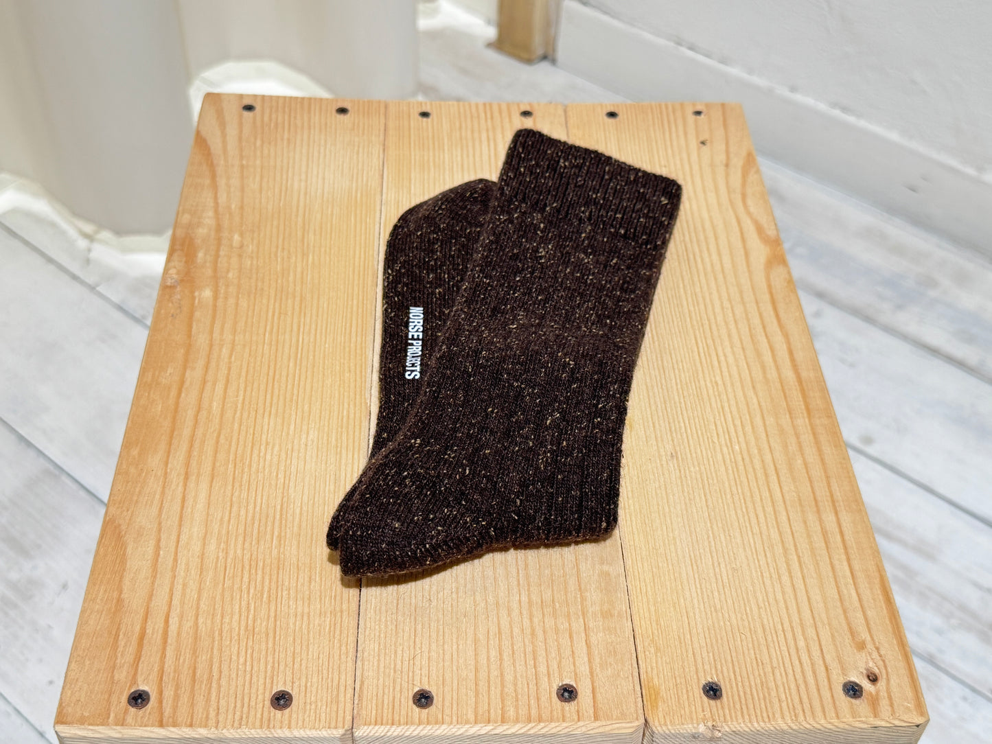 M SOCKS Bjarki Neps - NORSE PROJECTS - BROWN