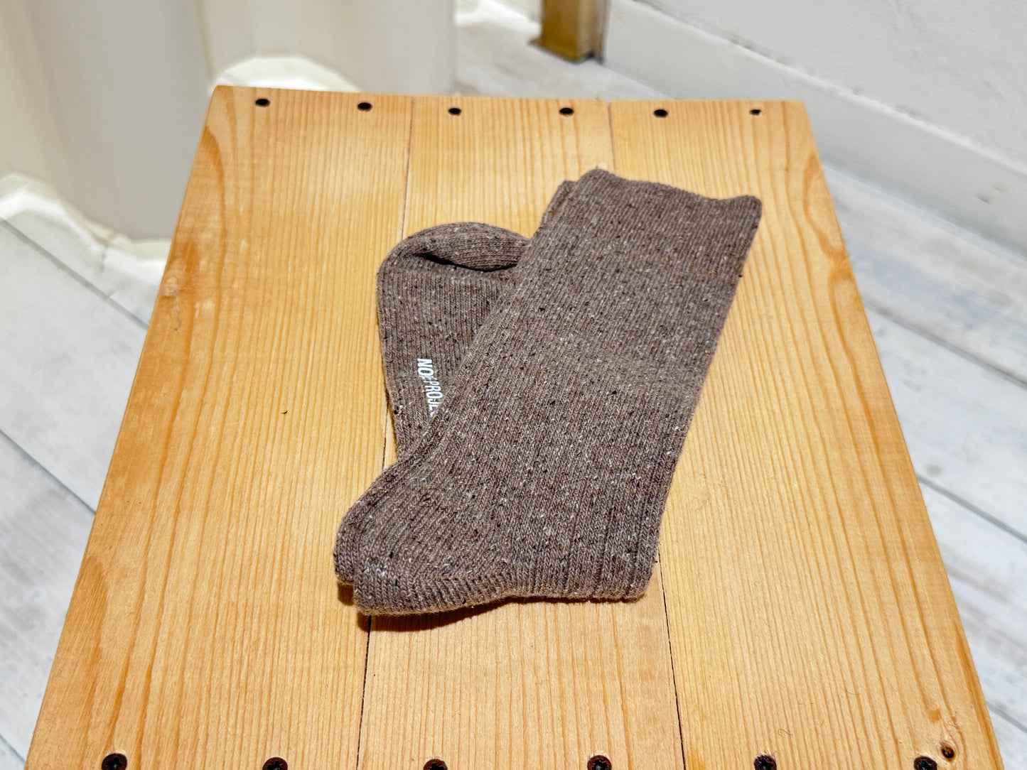 M SOCKS Bjarki Neps - NORSE PROJECTS - UTILITTY KHAKI