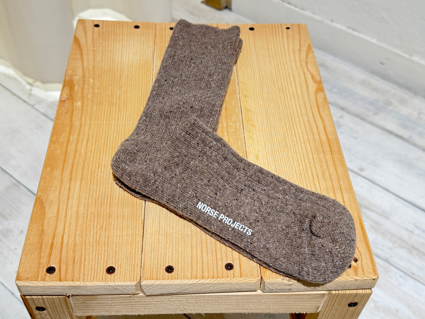 M SOCKS Bjarki Neps - NORSE PROJECTS - UTILITTY KHAKI