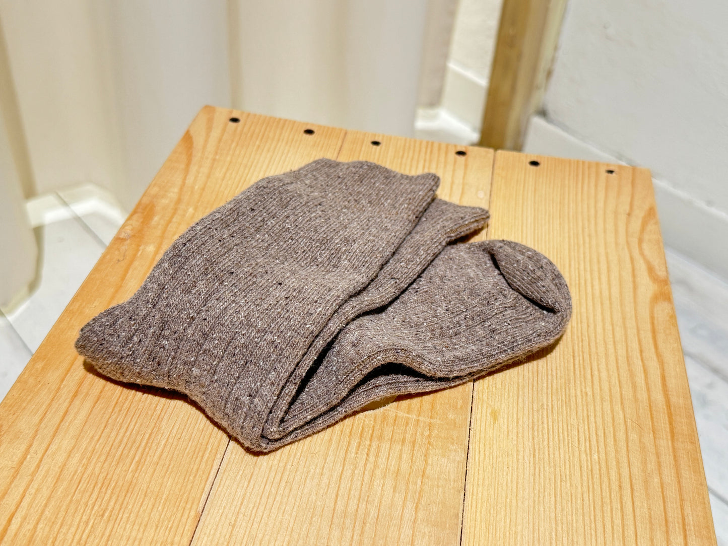 M SOCKS Bjarki Neps - NORSE PROJECTS - UTILITTY KHAKI