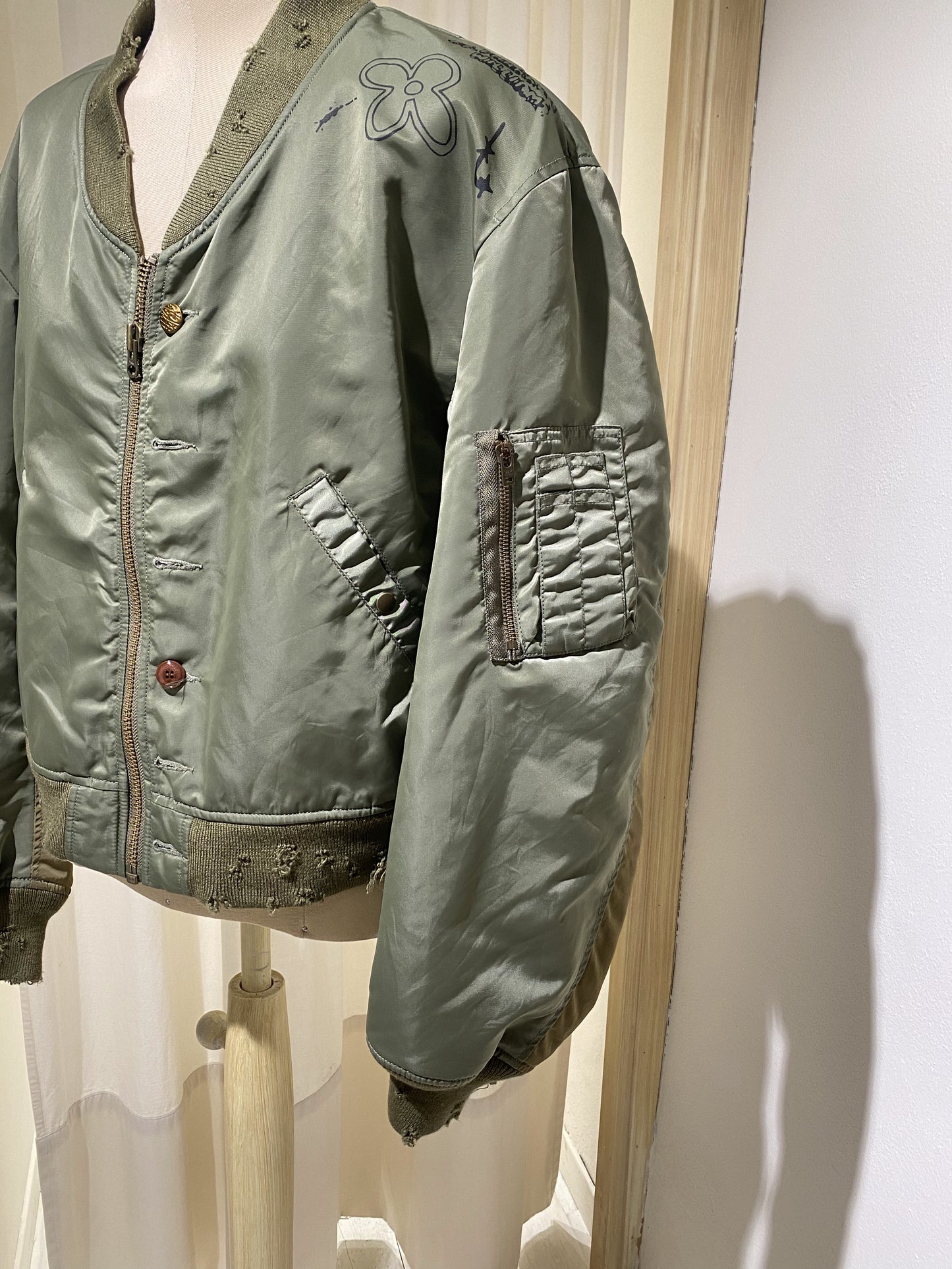 W BOMBER STAND ALONÉ MILITARY GREEN