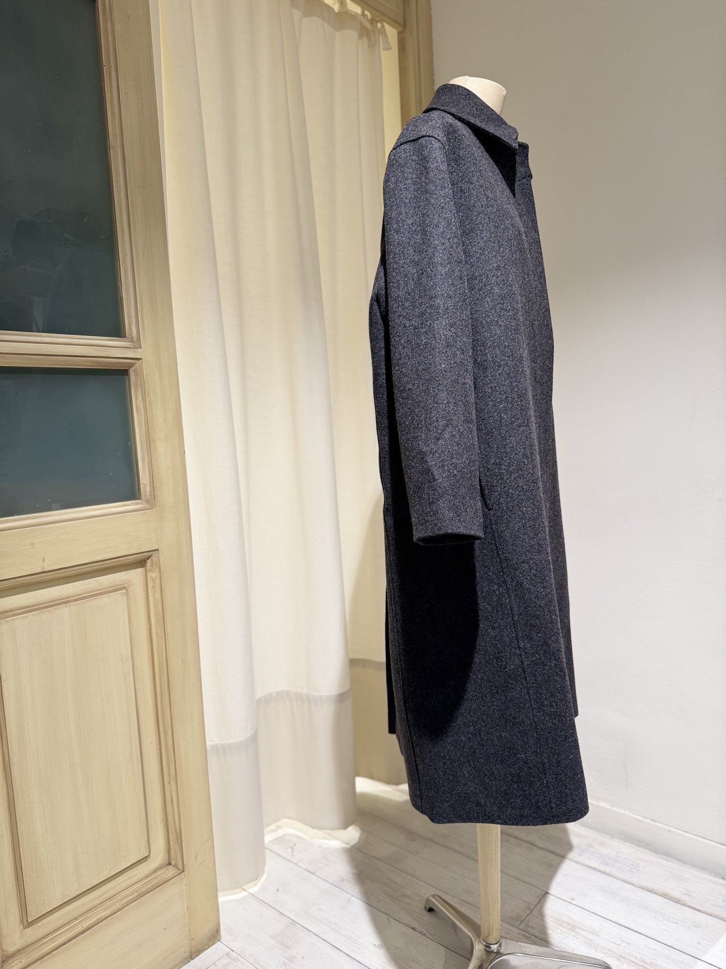 W RIA COAT - STUDIO NICHOLSON - GREY MELANGE