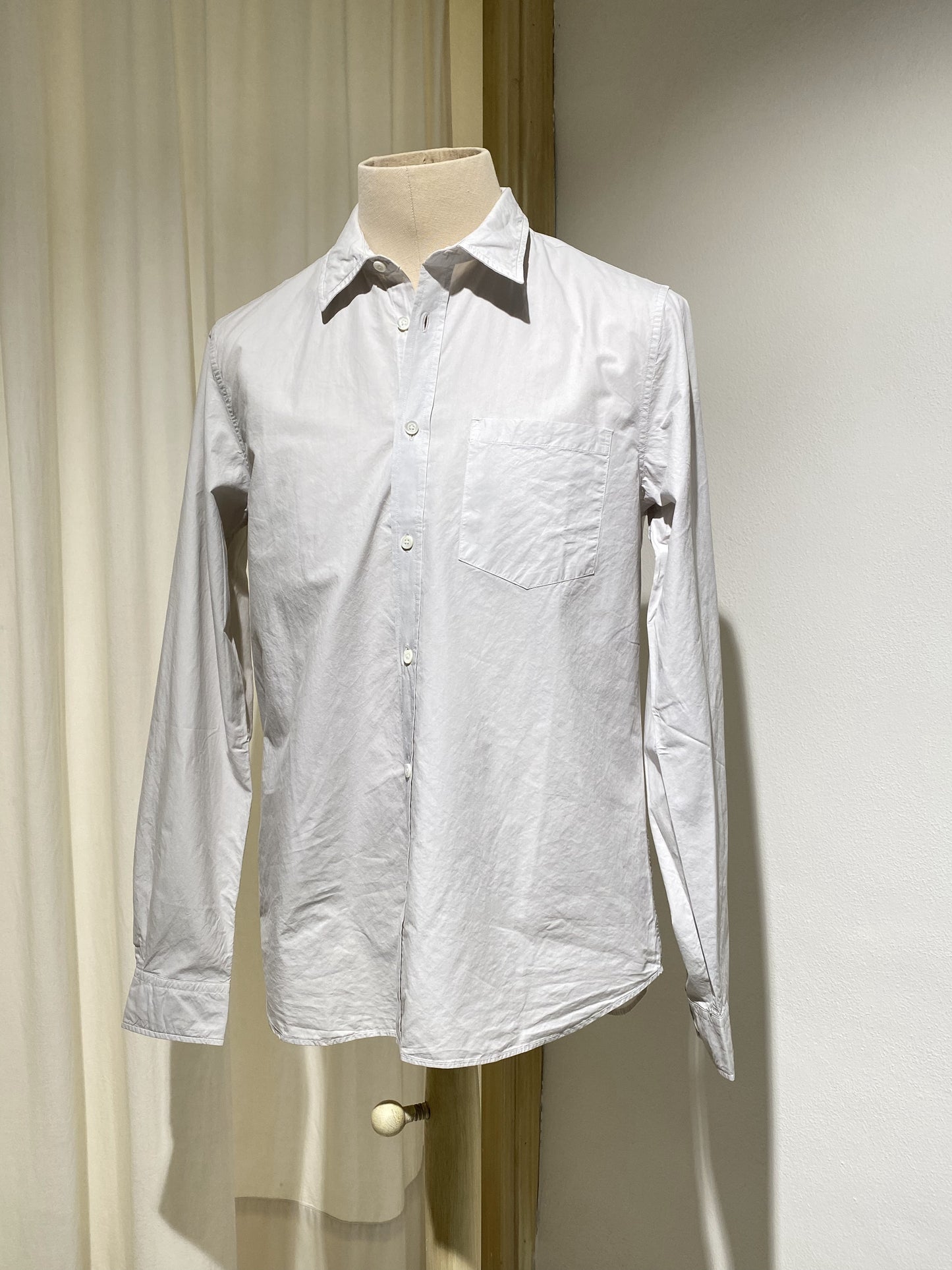 M OSVALD COTTON TENCEL SHIRT NORSE PROJECTS MARBLE WHITE