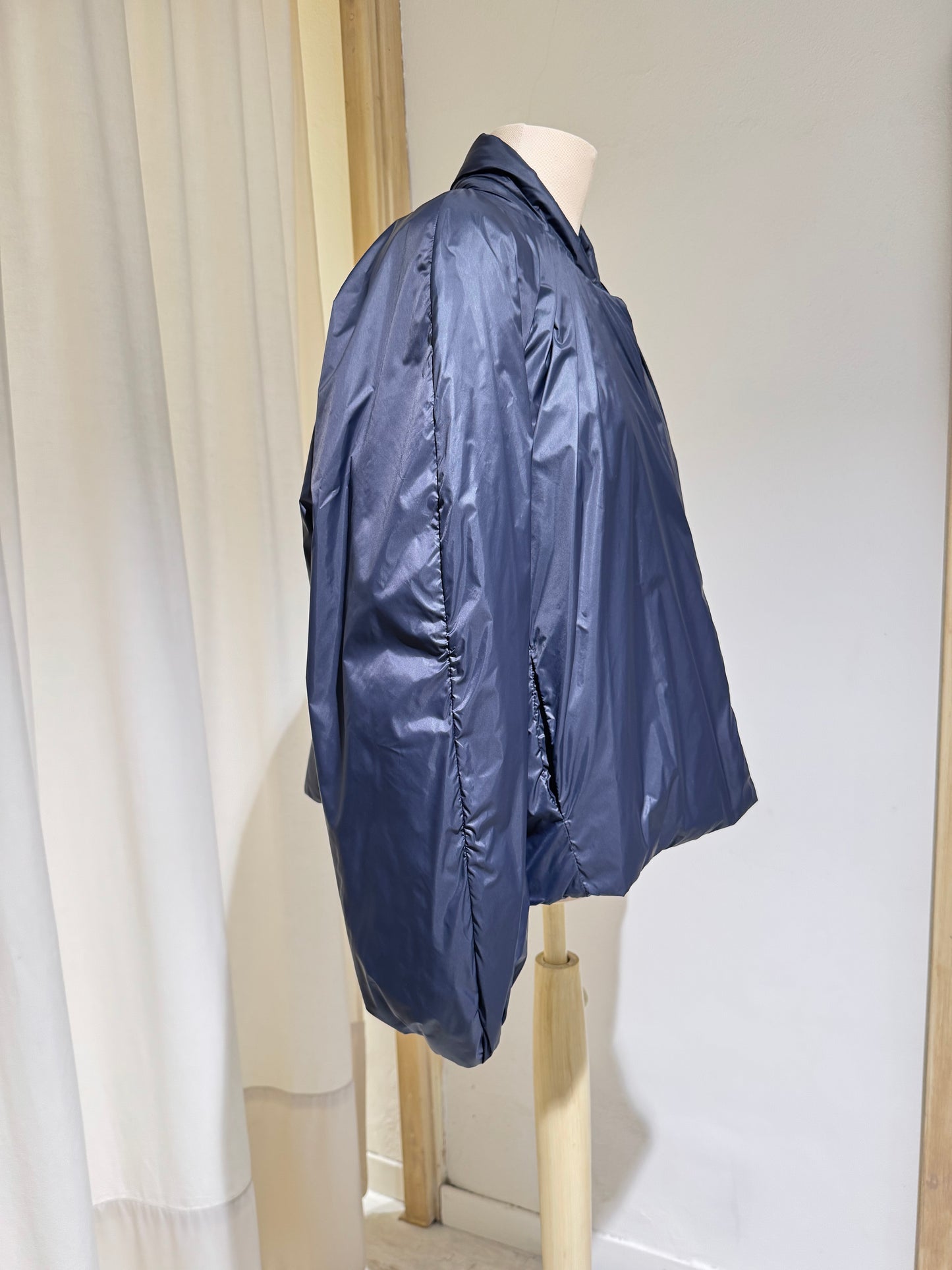 W NYLON BOMBER - FORTE FORTE - NAVY BLUE