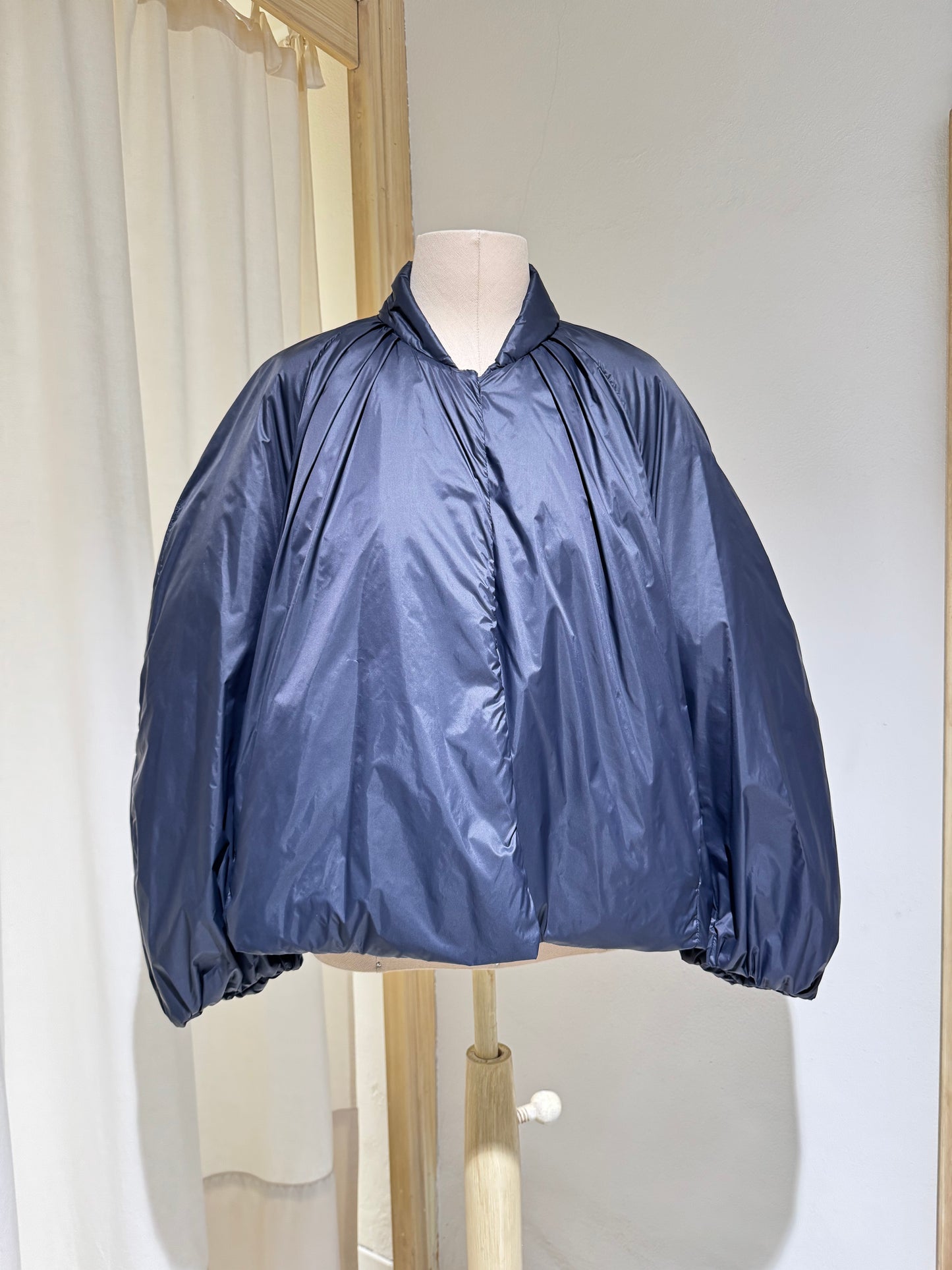 W NYLON BOMBER - FORTE FORTE - NAVY BLUE