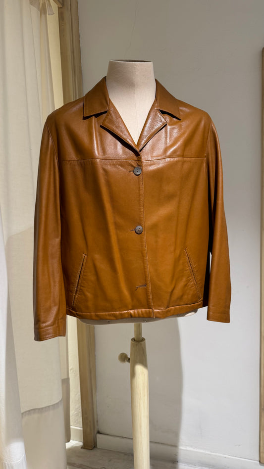 M - Leather Jacket - STEWART - Year 1994/5 - Cognac Leather