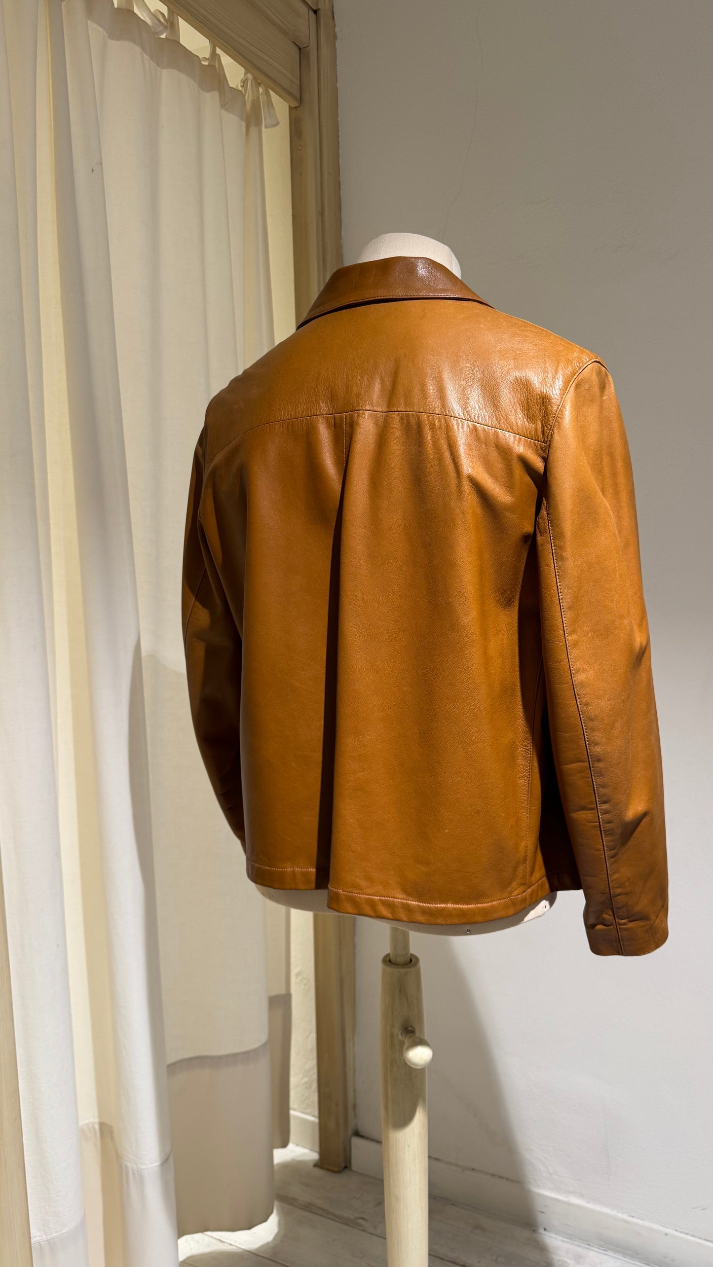 M - Leather Jacket - STEWART - Year 1994/5 - Cognac Leather