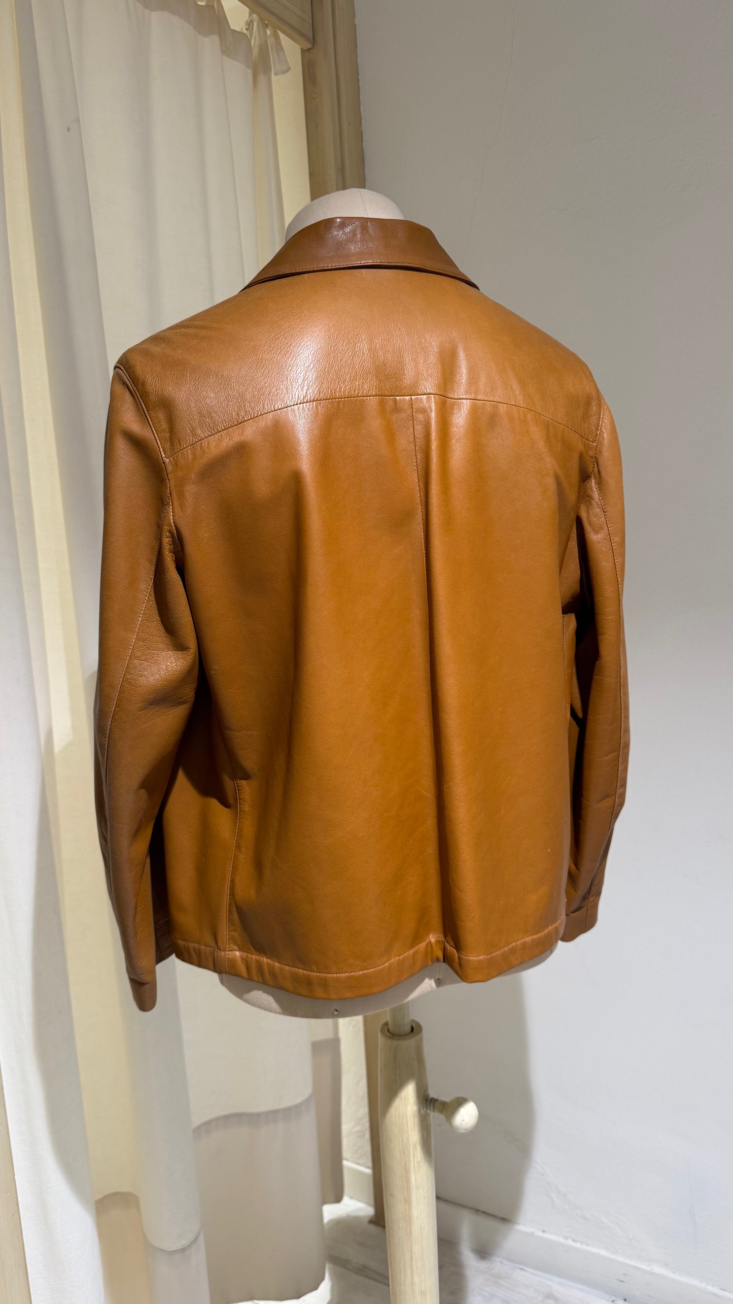 M - Leather Jacket - STEWART - Year 1994/5 - Cognac Leather