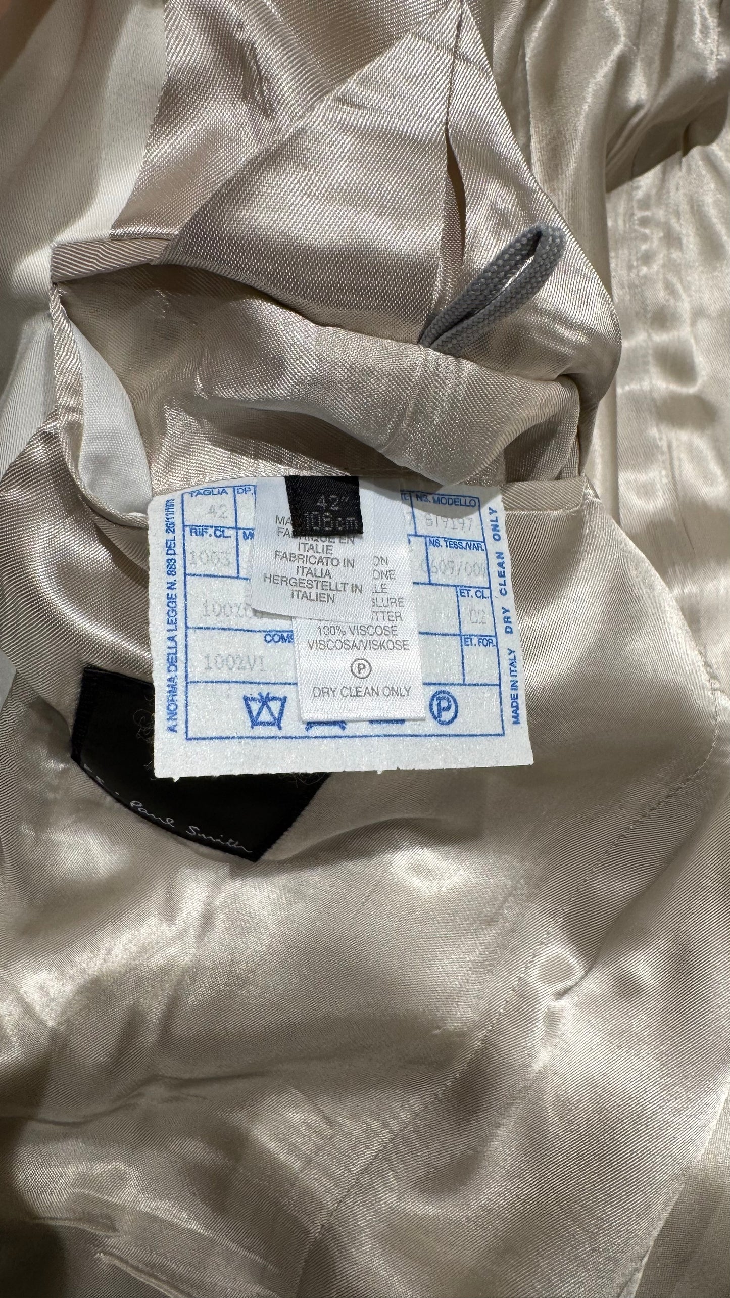 M - Suit - PS PAUL SMITH - Year 2001 -  White