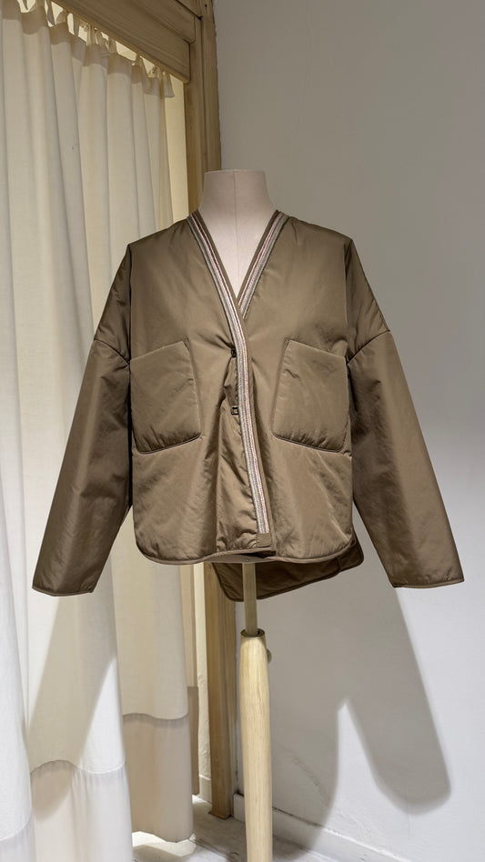 W - Filled Kimono Jacket - FORTE FORTE - Honey